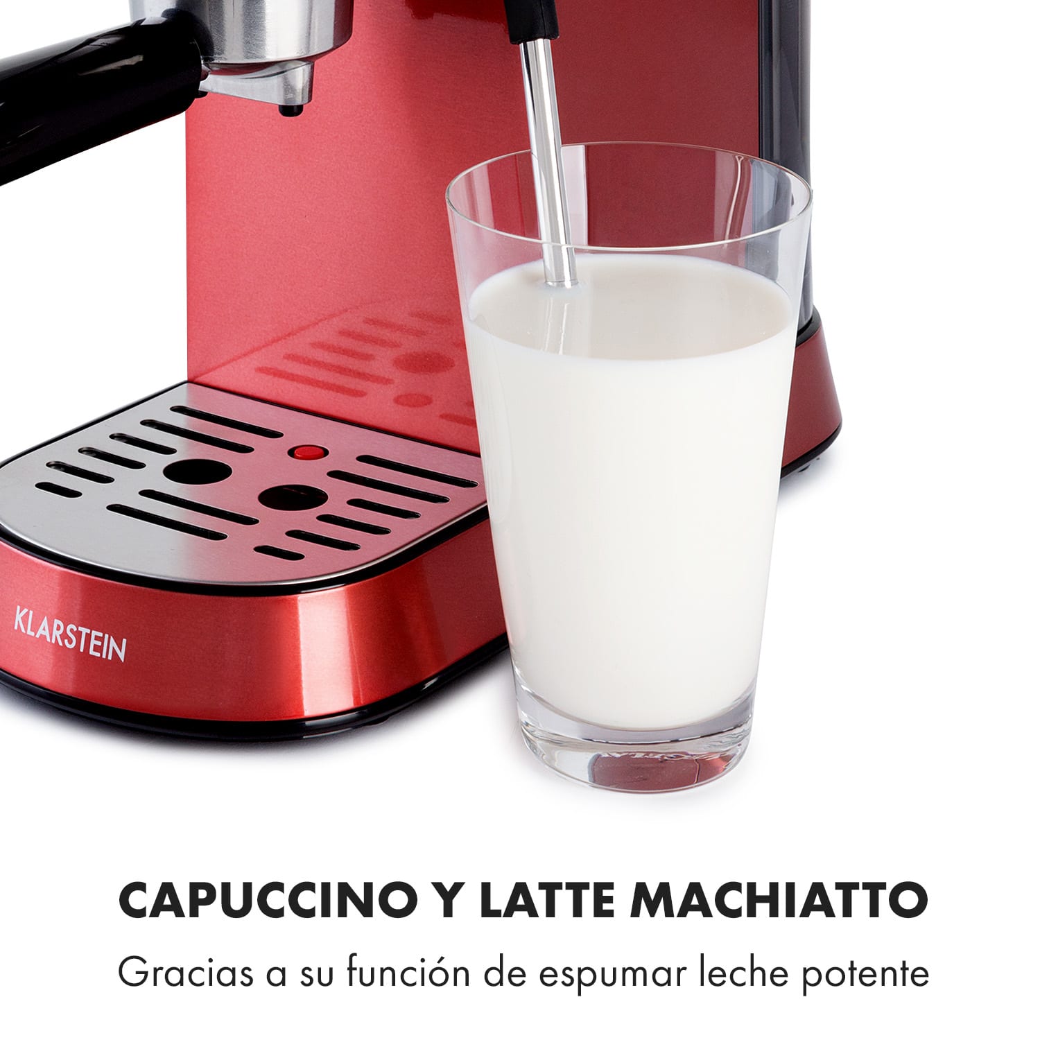 Cafetera espresso Futura 20 bar 1450W 20 bar 1,25l acero inoxidable Rojo Metálico
