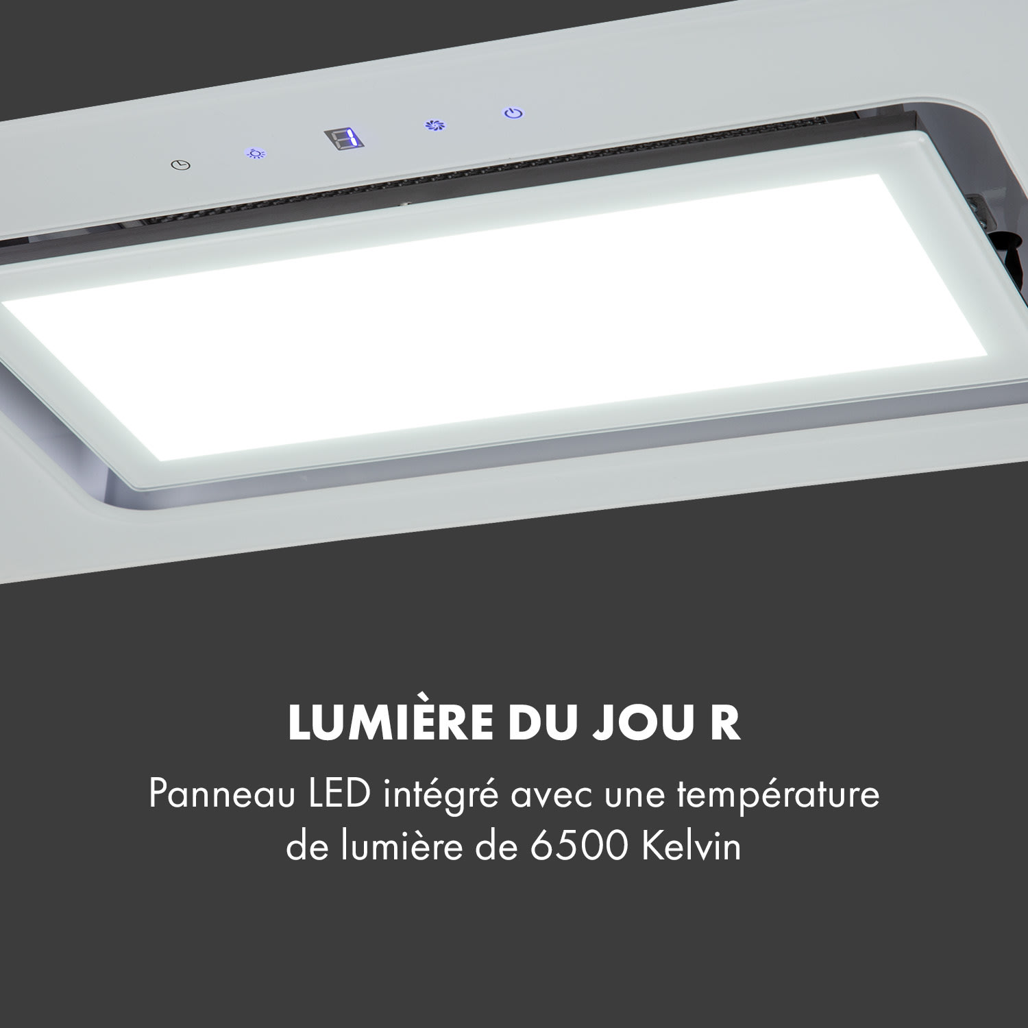 Hektor Brilliant Edition module de ventilation 52 cm 506 m³/h tactile blanc Blanc