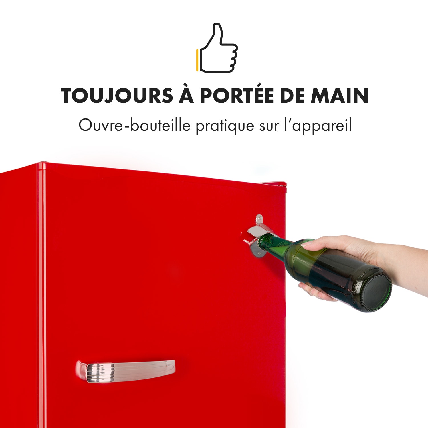 Beercracker 91 L Réfrigérateur 7 litres Congélateur décapsuleur 