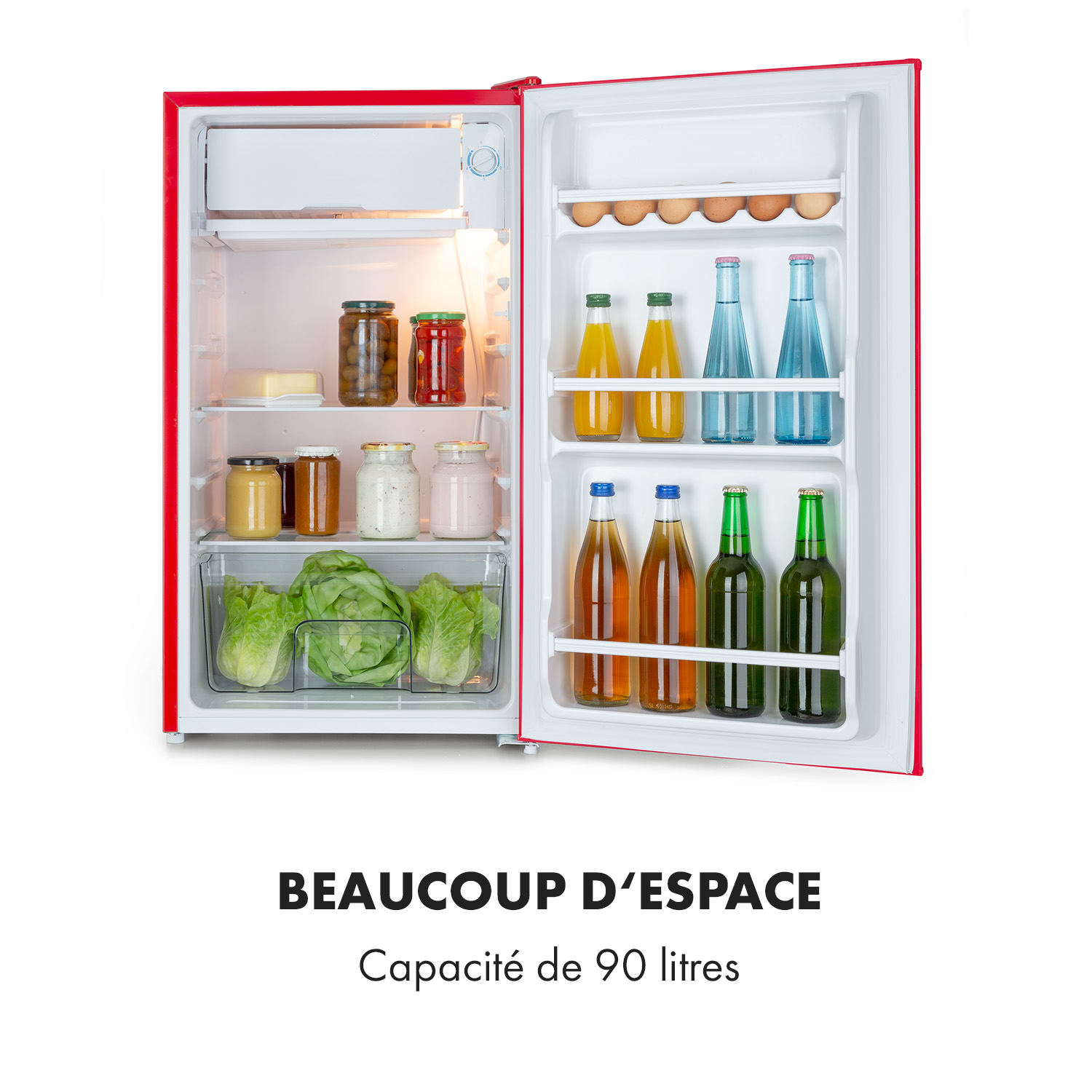 Beercracker 91 L Réfrigérateur 7 litres Congélateur décapsuleur 