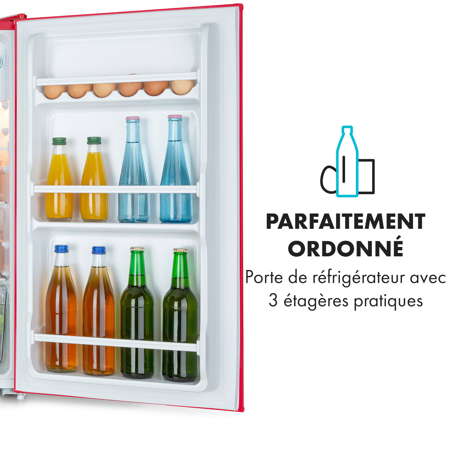 Beercracker 91 L Réfrigérateur 7 litres Congélateur décapsuleur 