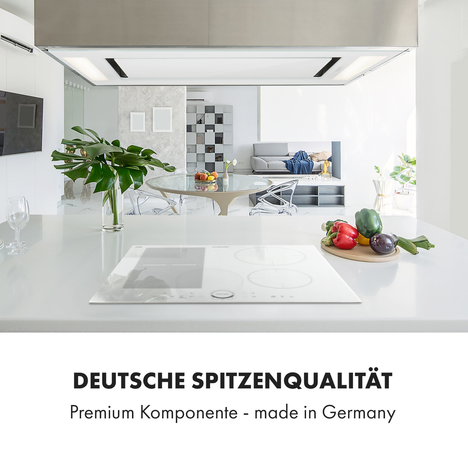 Delicatessa 60 Hybrid Einbaukochfeld Induktion 4 Zonen 7000W 