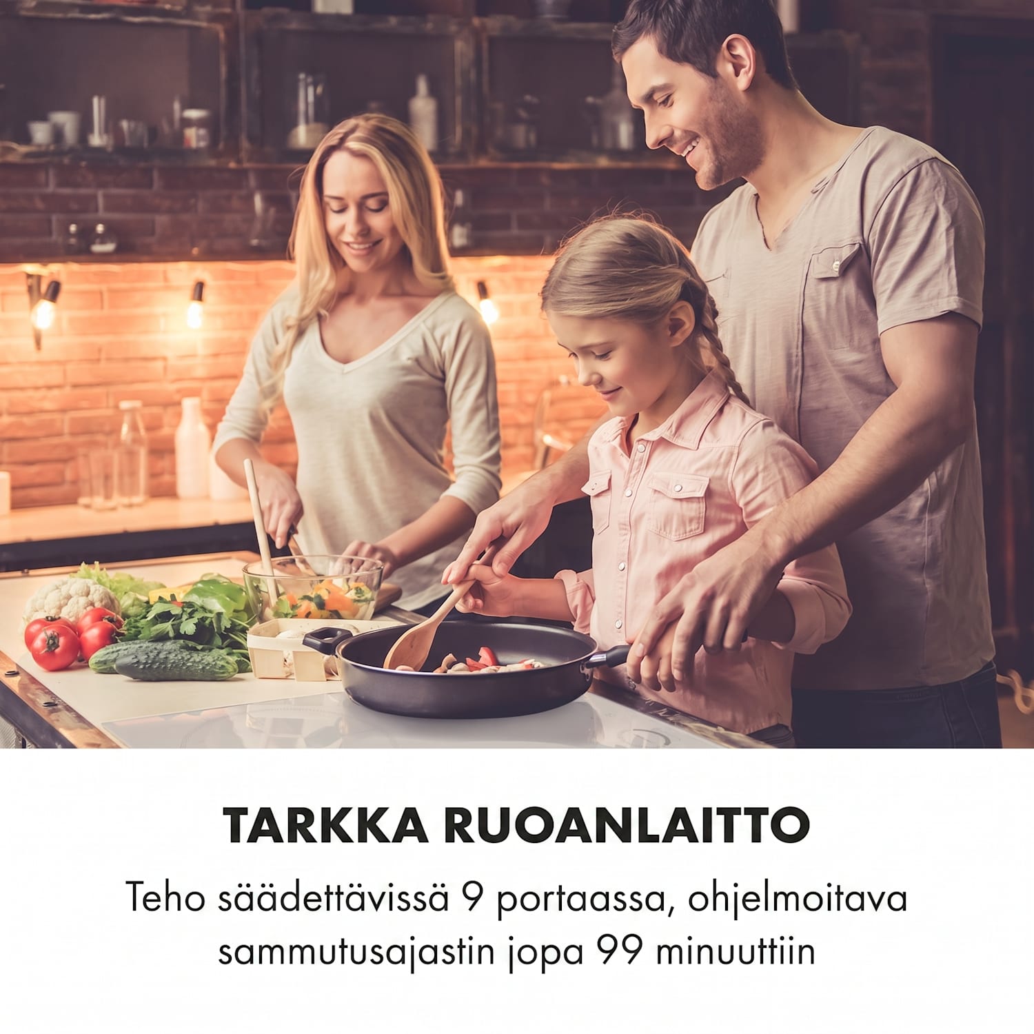 Delicatessa 60 Hybrid, integroitava induktioliesitaso, 4 aluetta, 7000 W 60 cm | 1 Joustoalue | Valkoinen