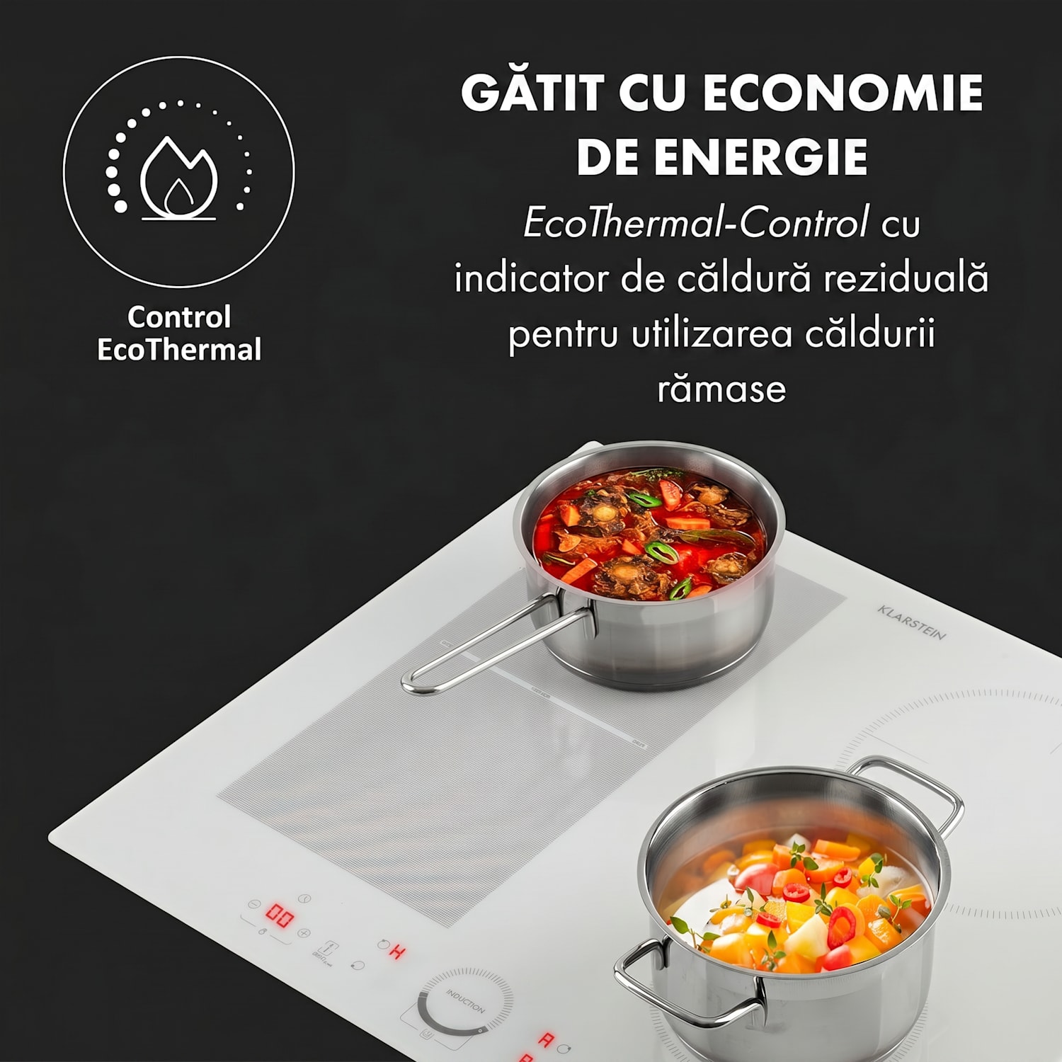 Delicatessa 60 Hybrid, plita încorporabila, cu inductie, 4 zone, 7000 W 4 | Sticlă albă