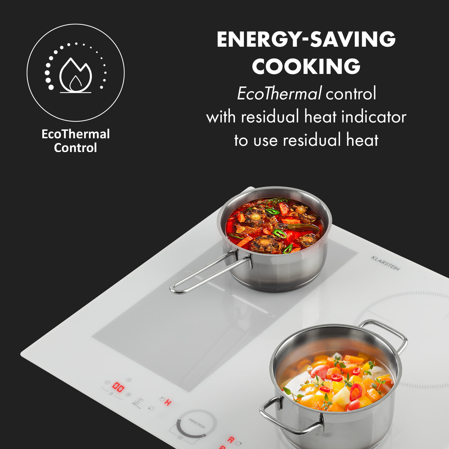 Delicatessa 60 Hybrid inbouwkookplaat inductie 4 zones 7000W 4 | Wit Glas