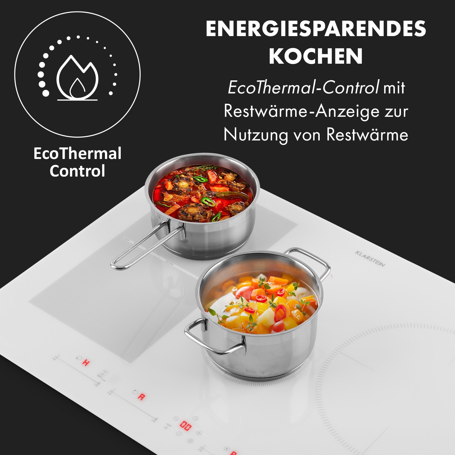 Delicatessa 77 Hybrid Einbaukochfeld Induktion 4 Zonen 7000W 