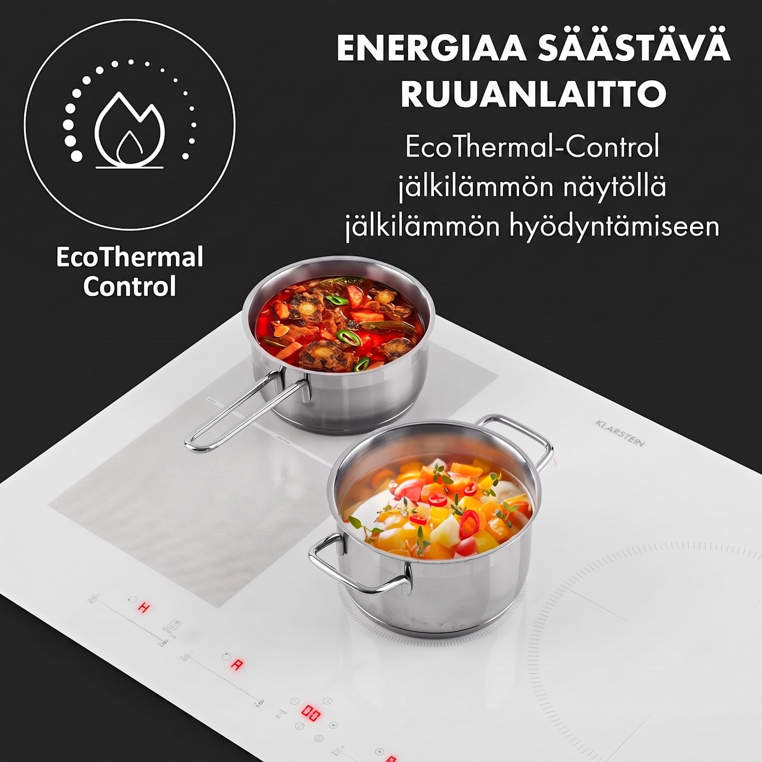 Delicatessa 77 Hybrid, integroitava induktioliesitaso, 4 aluetta, 7000 W, omavarainen 4 | Valkoinen