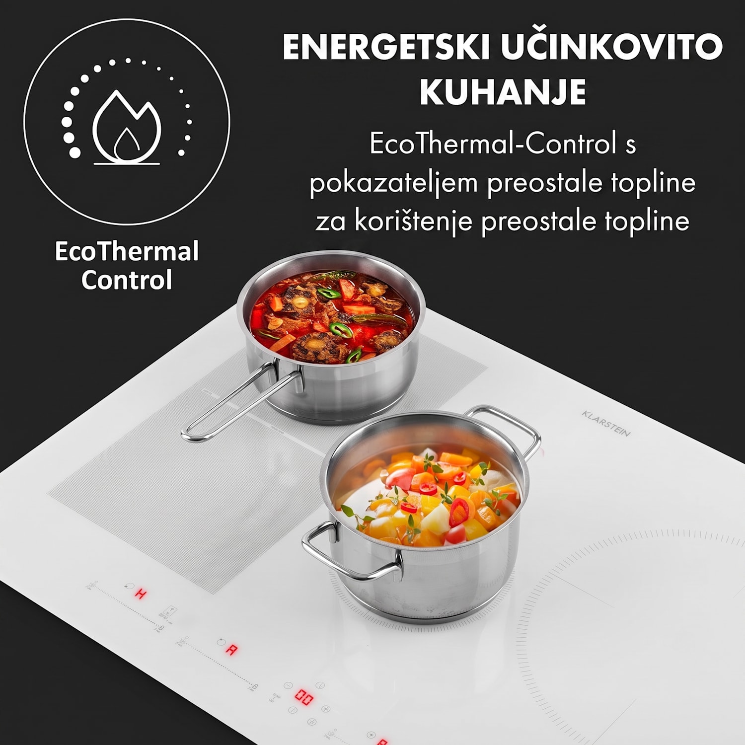 Delicatessa 77 Hibrid, ugradbena ploča za kuhanje, indukcija, 4 zone, 7000 W 4 | Bijela