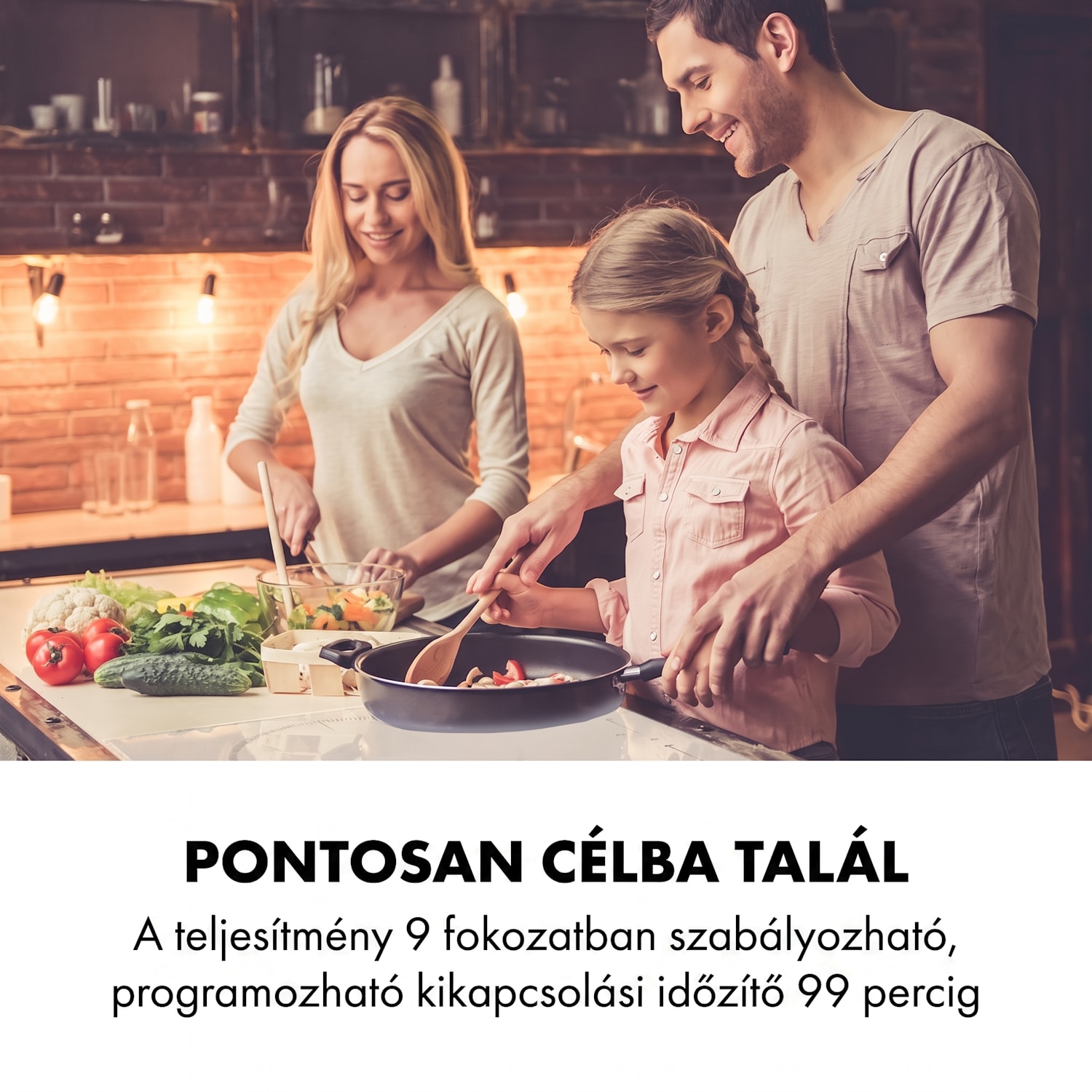 Delicatessa 77 Hybrid, beépített indukciós főzőlap, 7000 W, 4 zóna 4 | Fehér