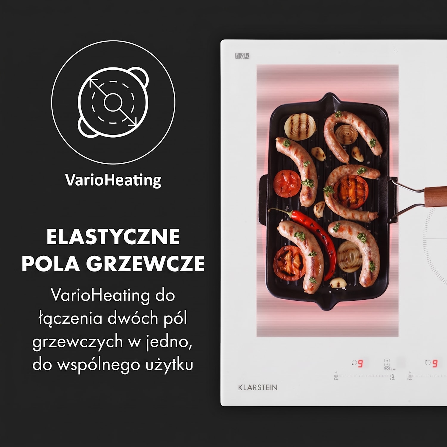 Delicatessa 77 Hybrid, płyta indukcyjna do zabudowy, 4 strefy, 7000 W 4 | Biały
