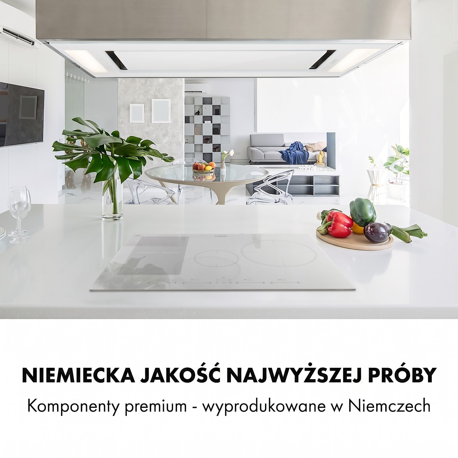 Delicatessa 77 Hybrid, płyta indukcyjna do zabudowy, 4 strefy, 7000 W 4 | Biały