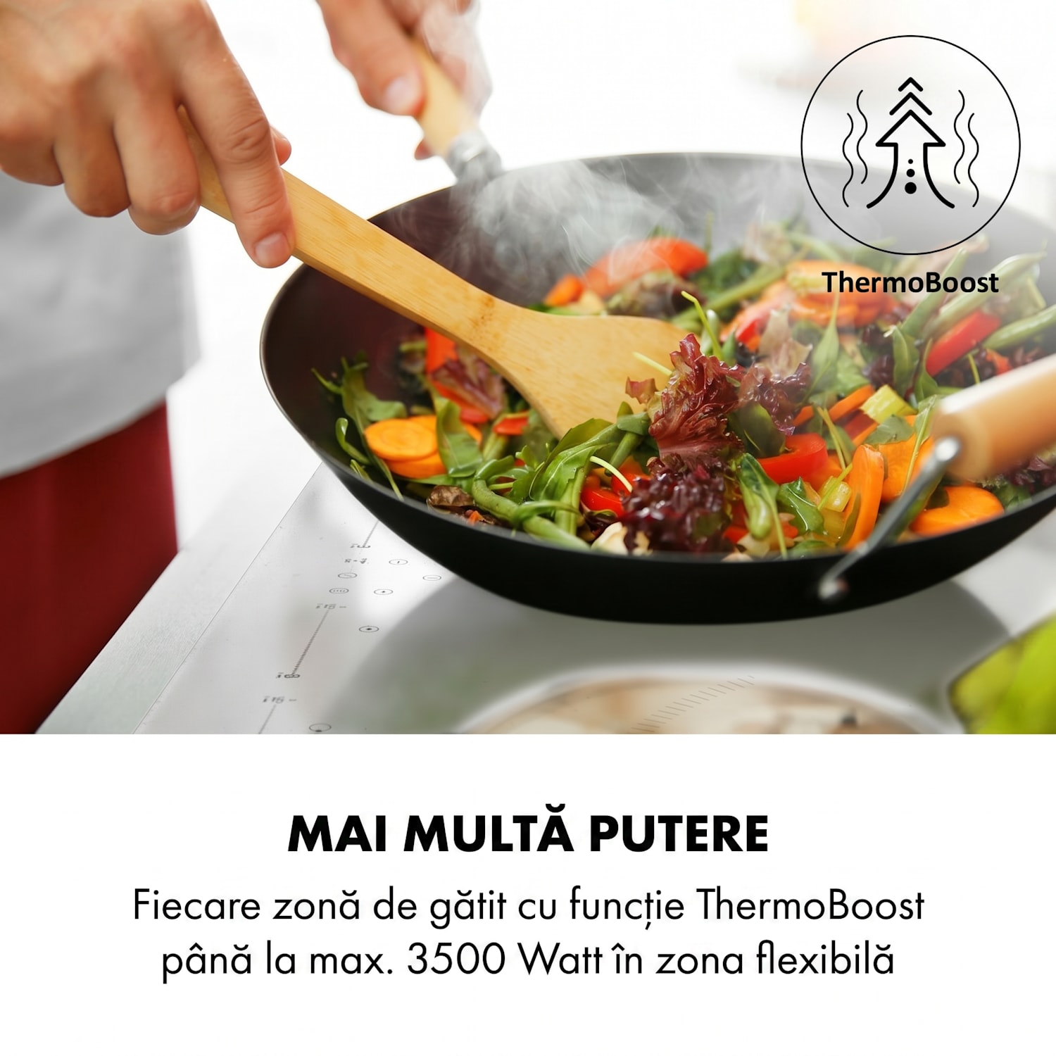 Delicatessa 77 Hybrid, plită cu inducție, 4 zone, 7000 W 4 | Alb