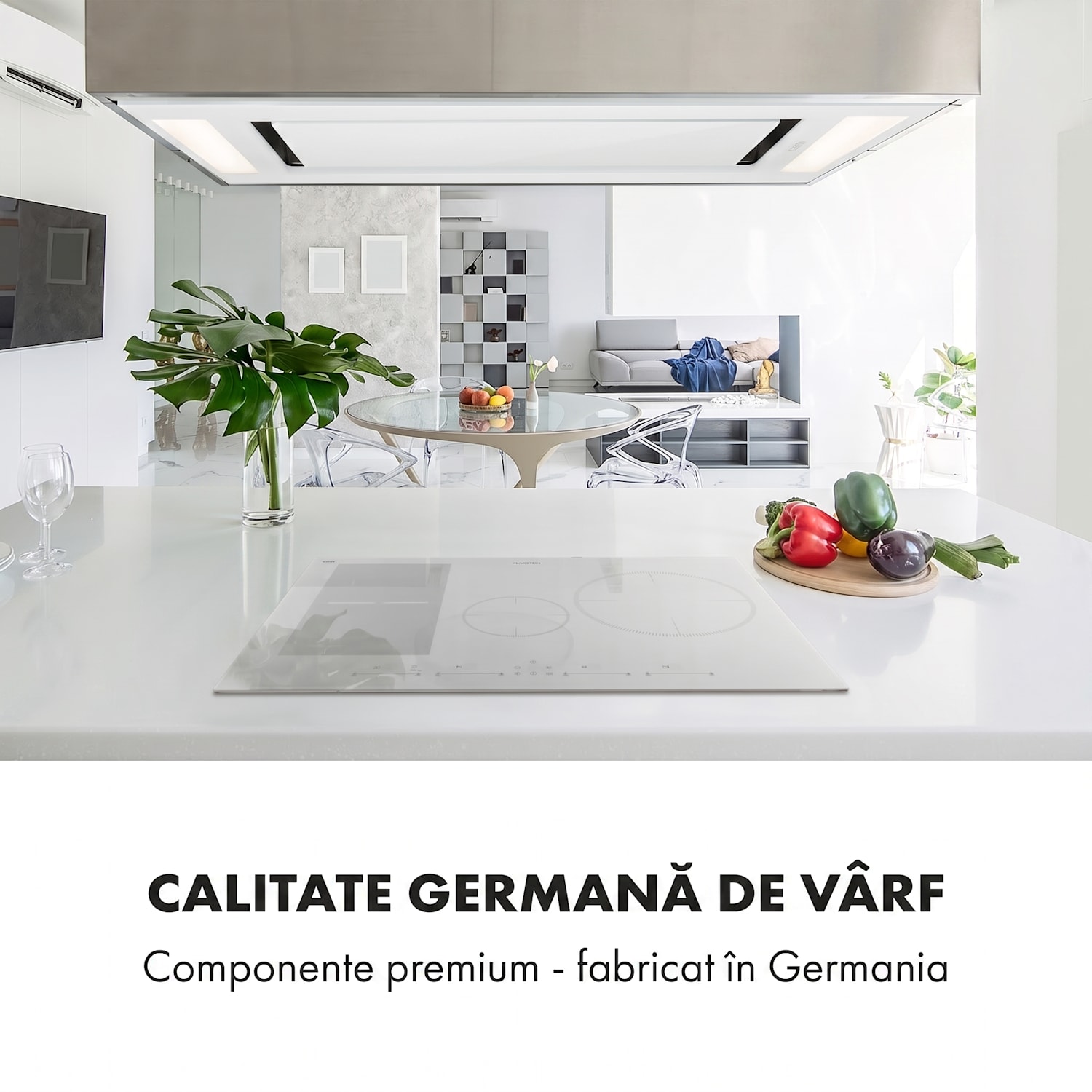 Delicatessa 77 Hybrid, plită cu inducție, 4 zone, 7000 W 4 | Alb