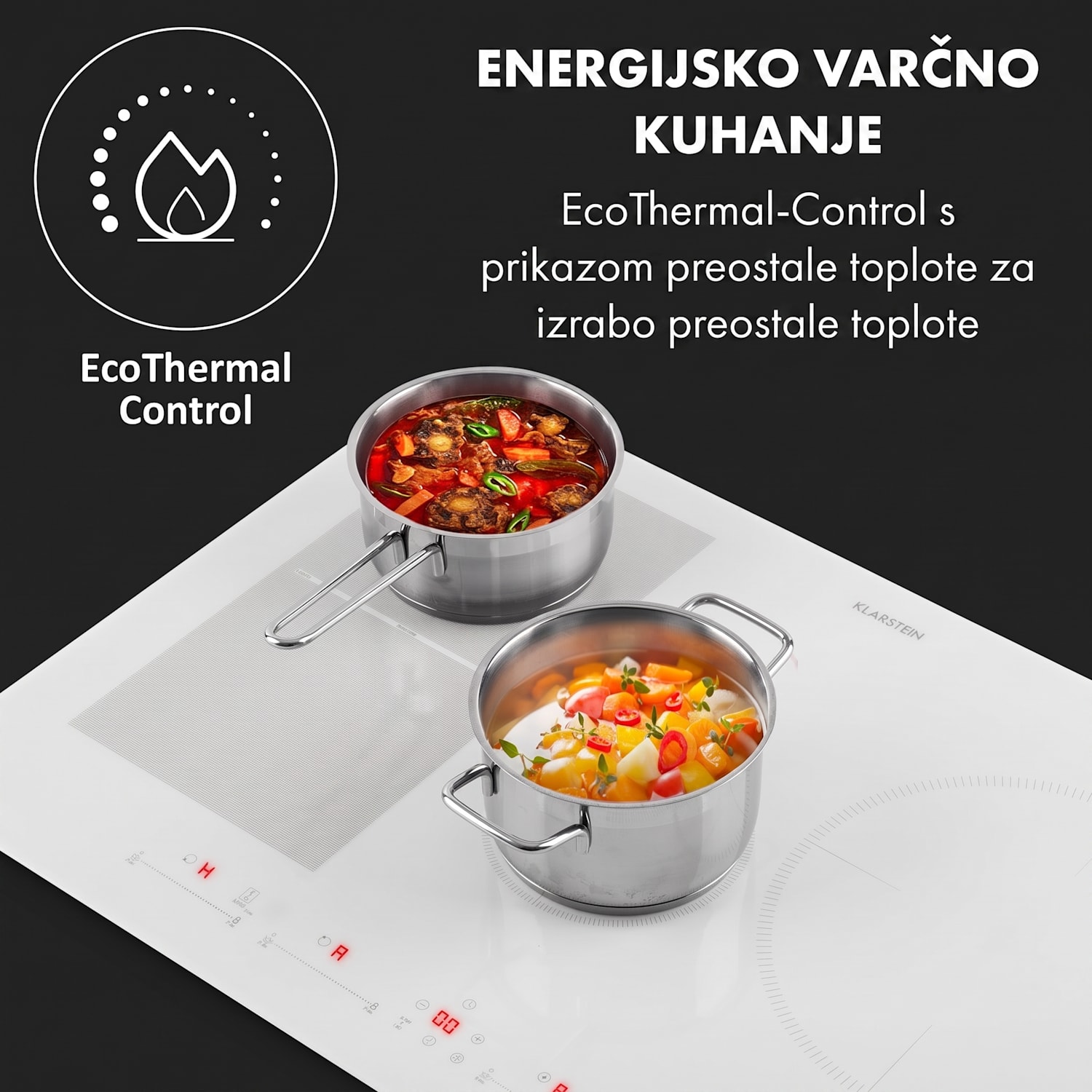 Delicatessa 77 Hybrid, vgradna kuhalna plošča, indukcija, 4 cone,  7000 W 4 | Bela