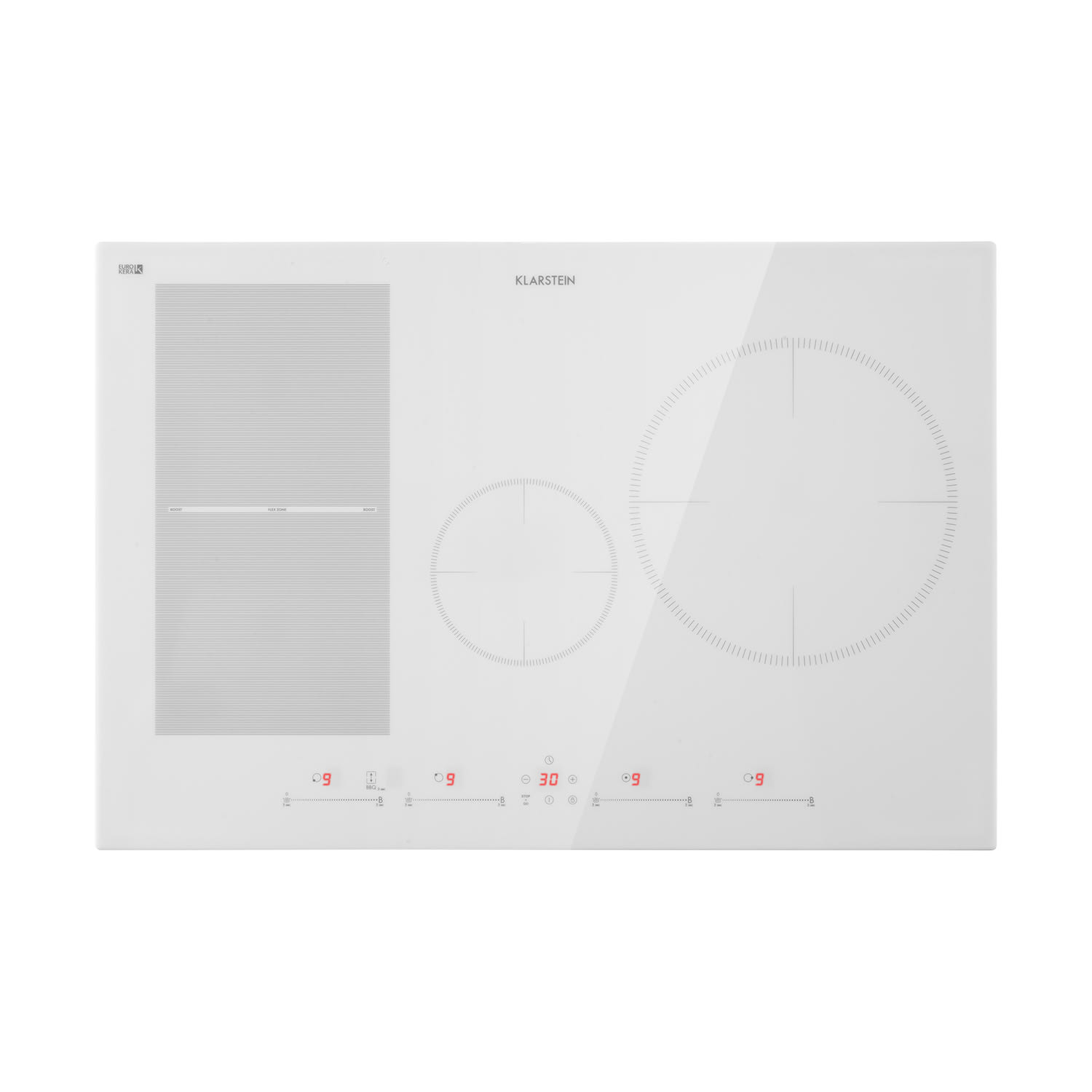 Delicatessa 77 Hybrid Cocina encastrable de 4 zonas 7000W 77 cm | 1 Zona flexible | Blanco