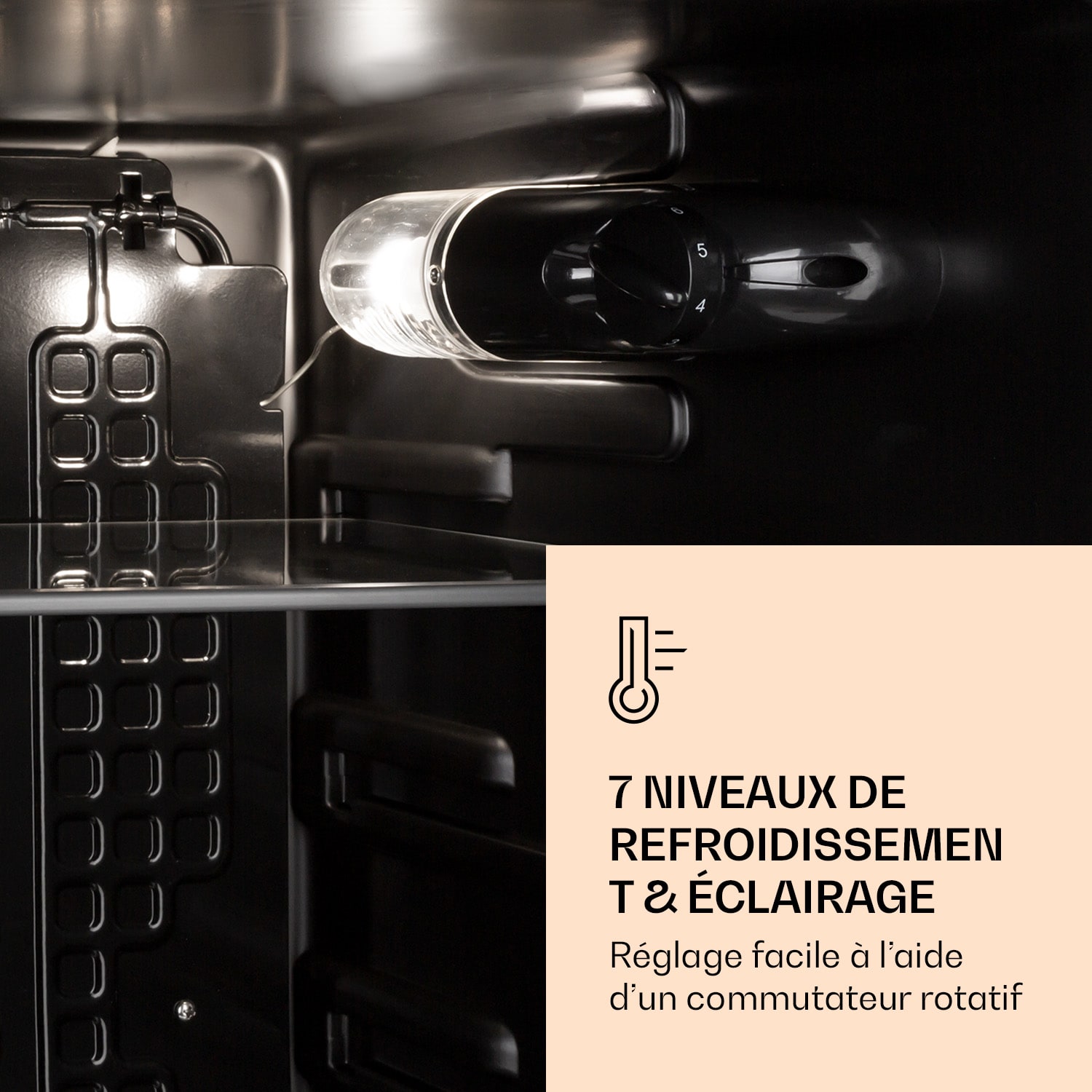 Obsidian Réfrigérateur 90 litres Bac à légumes 