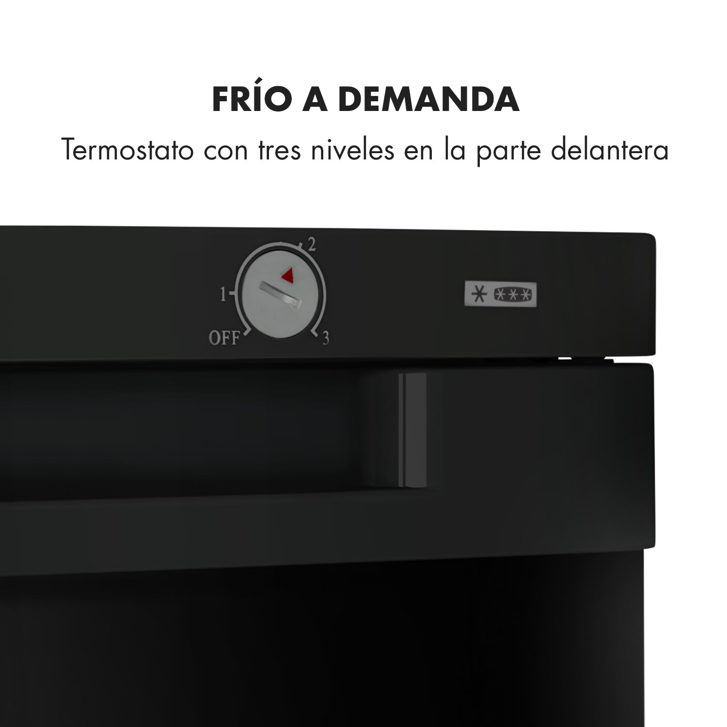 Congelador Garfield XXL 80l 3 cajas termostato Negro