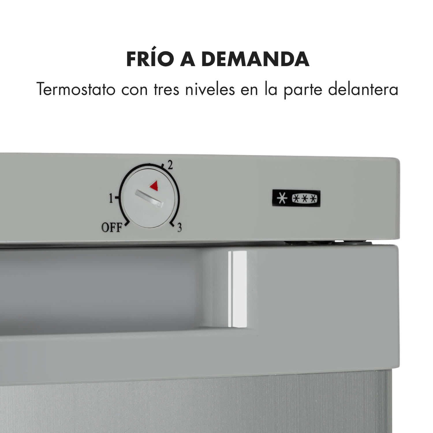 Congelador Garfield XXL 80l 3 cajas termostato Plata Metálica