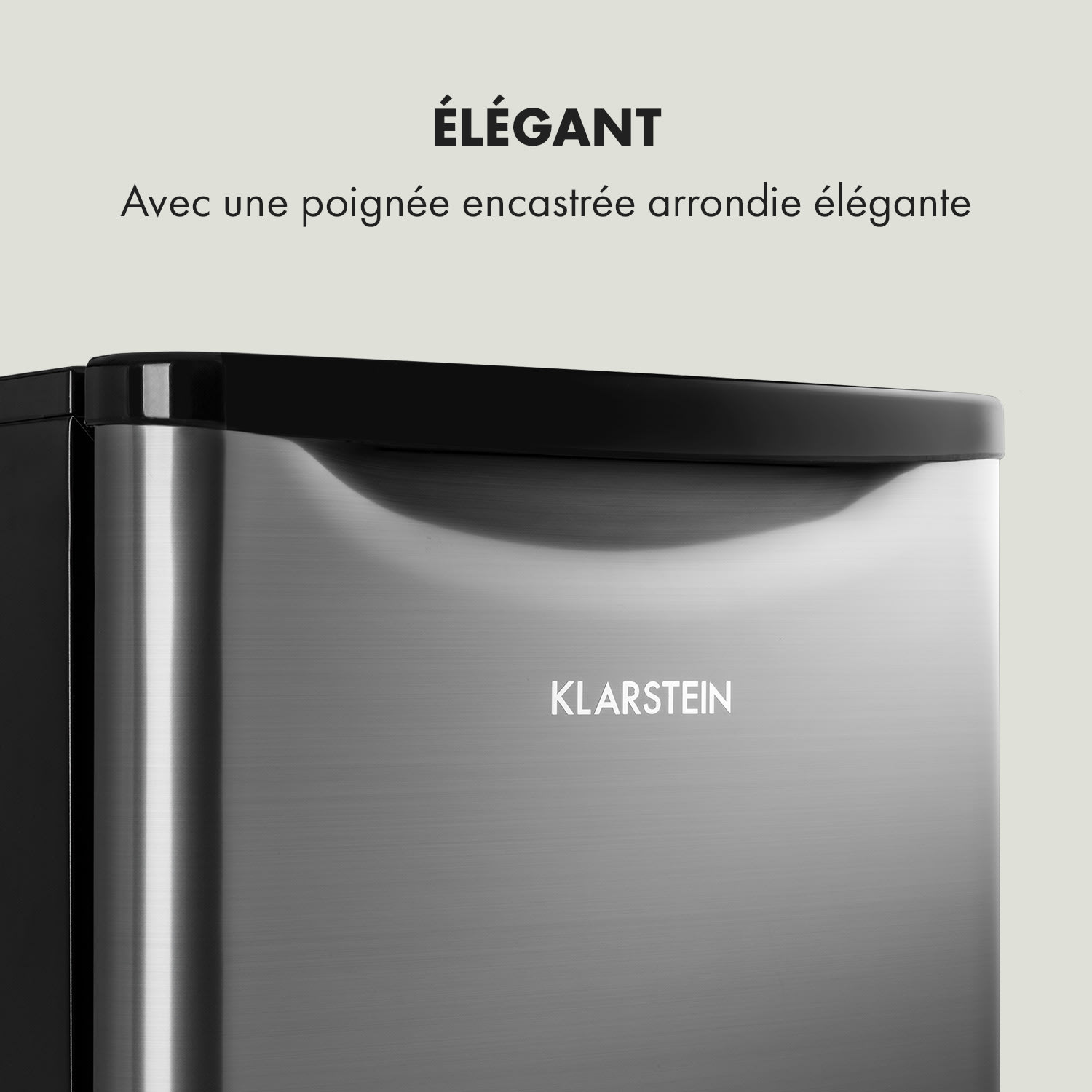 Réfrigérateur Yummy avec compartiment de congélation de 90 litres 42 dB 92 Ltr | Argent Métallisé