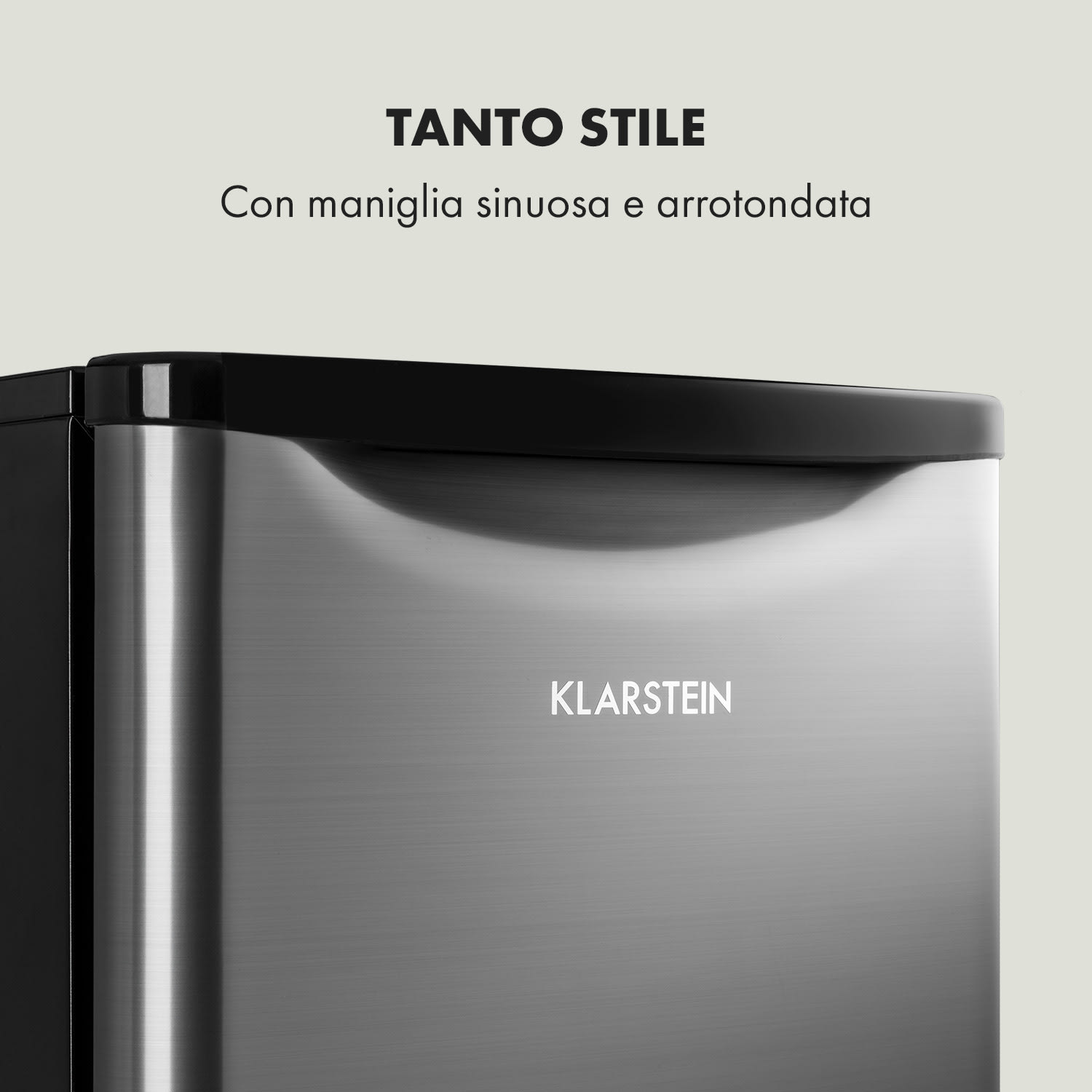Frigorifero Yummy con vano congelatore 90 Litri 42dB 92 Ltr | Argento metallizzato