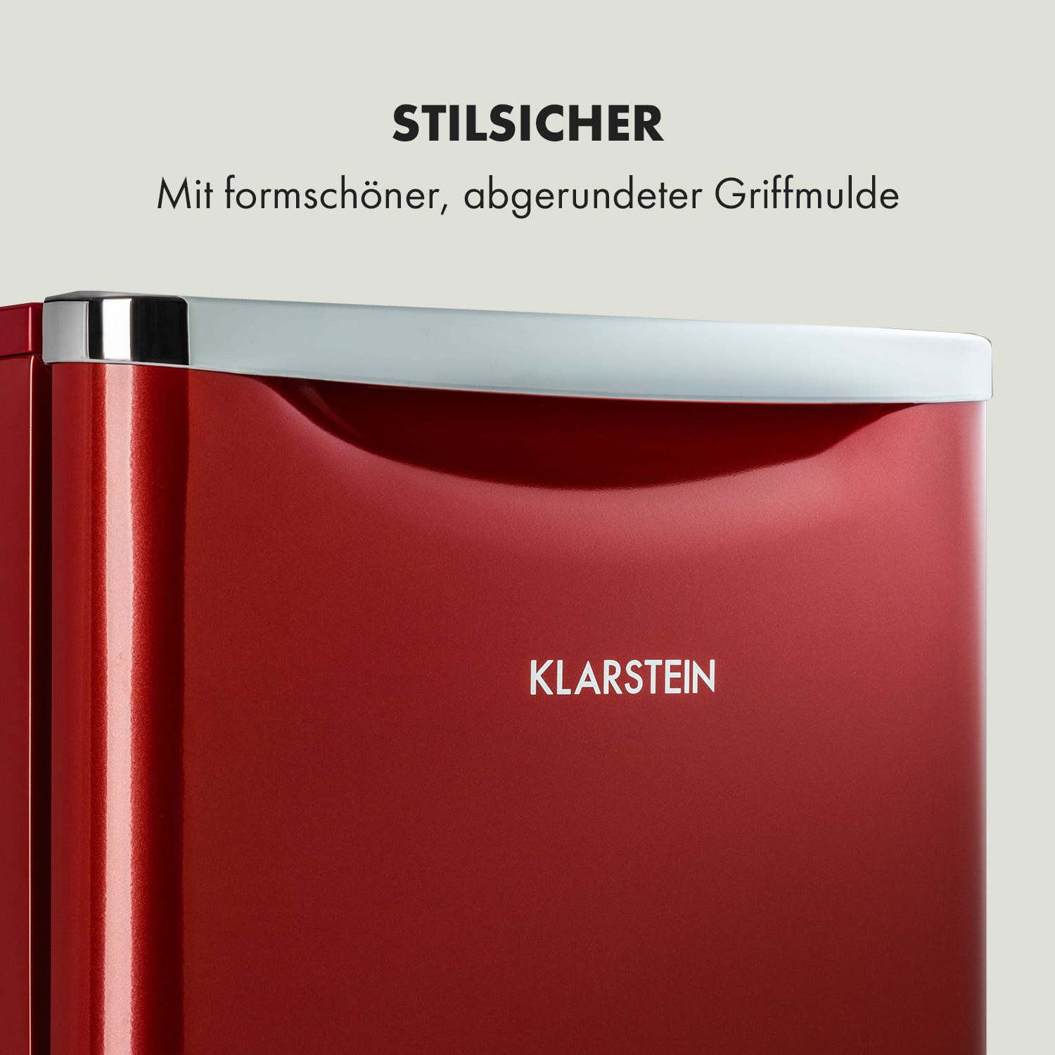 Yummy Kühlschrank mit Gefrierfach 90 Liter 42dB 92 Ltr | Rot