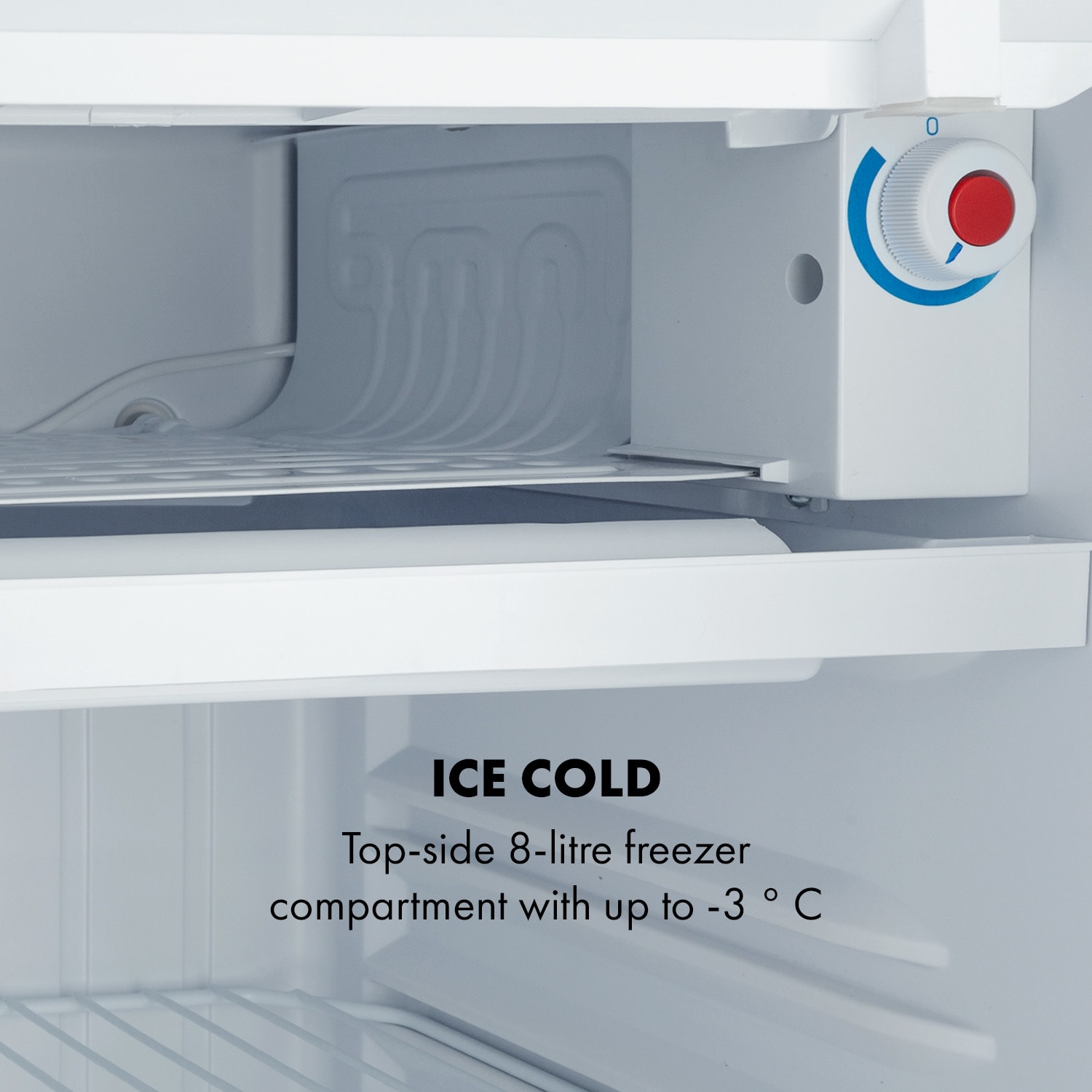 Yummy, lodówka z zamrażalnikiem, klasa energetyczna F, 90 l, 42 dB 92 Ltr | Czerwony