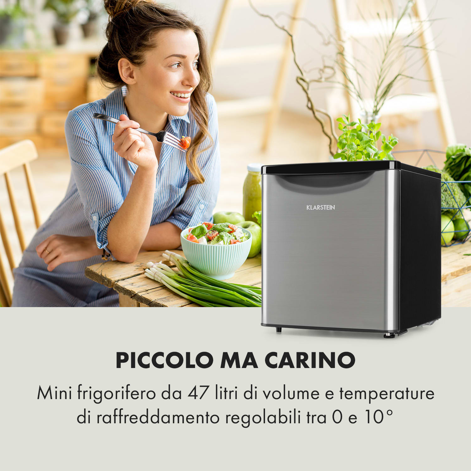 Frigorifero Yummy con vano refrigeratore 45 litri 42dB 