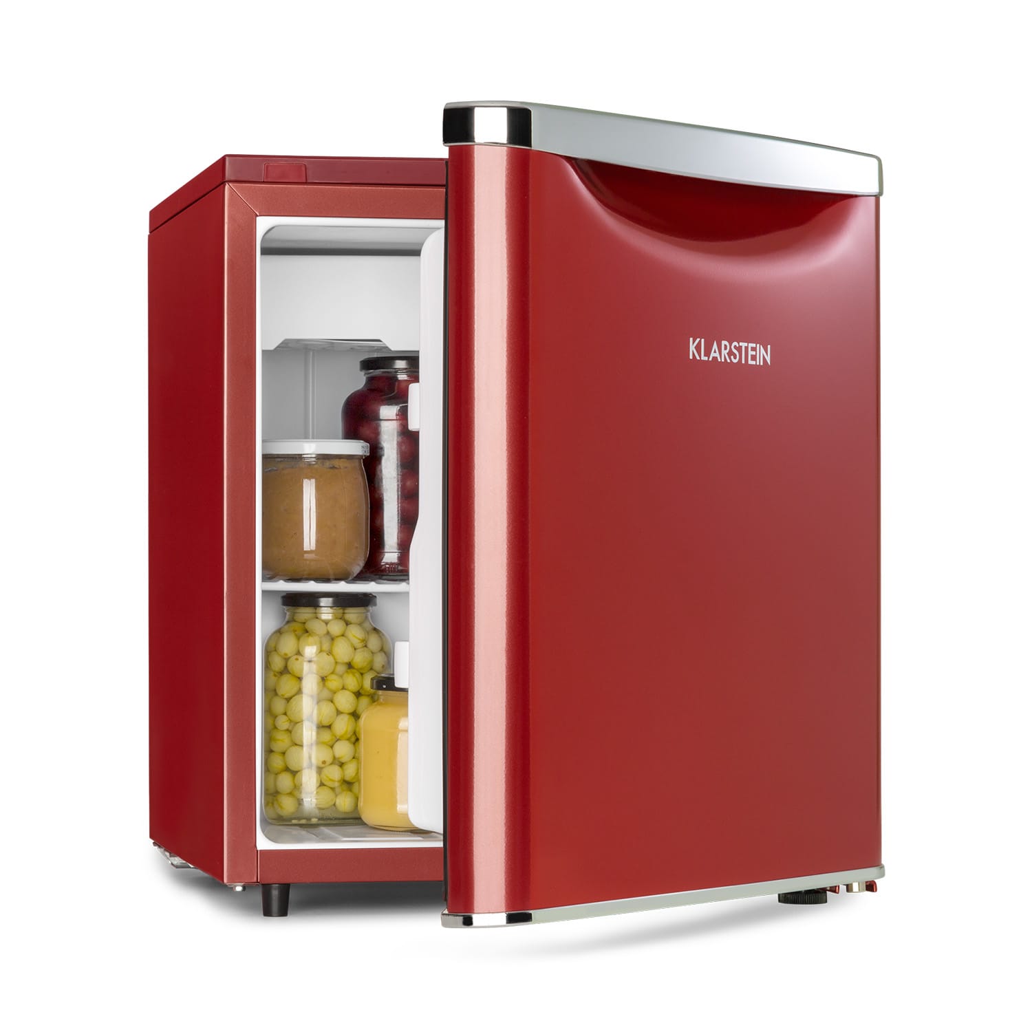 Yummy, lodówka z zamrażalnikiem, klasa energetyczna F, 45 l, 42 dB 45 Ltr | Czerwony