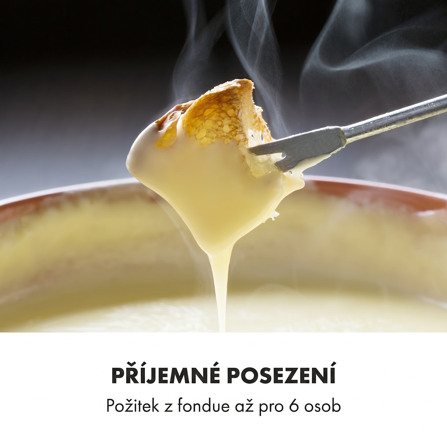 Bambus, fondue, 800 W, hrnec z nerezové oceli 