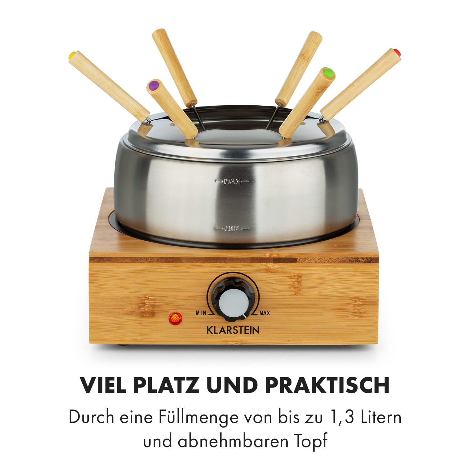 Bambus Fondue cuve inox 800 W 