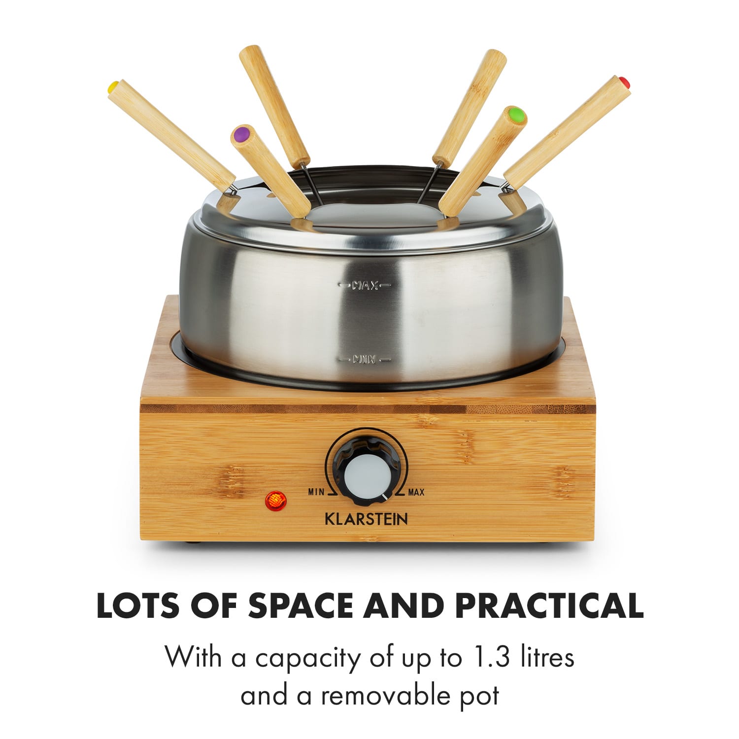 Bambus, fondue, 800 W, hrniec z ušľachtilej ocele 