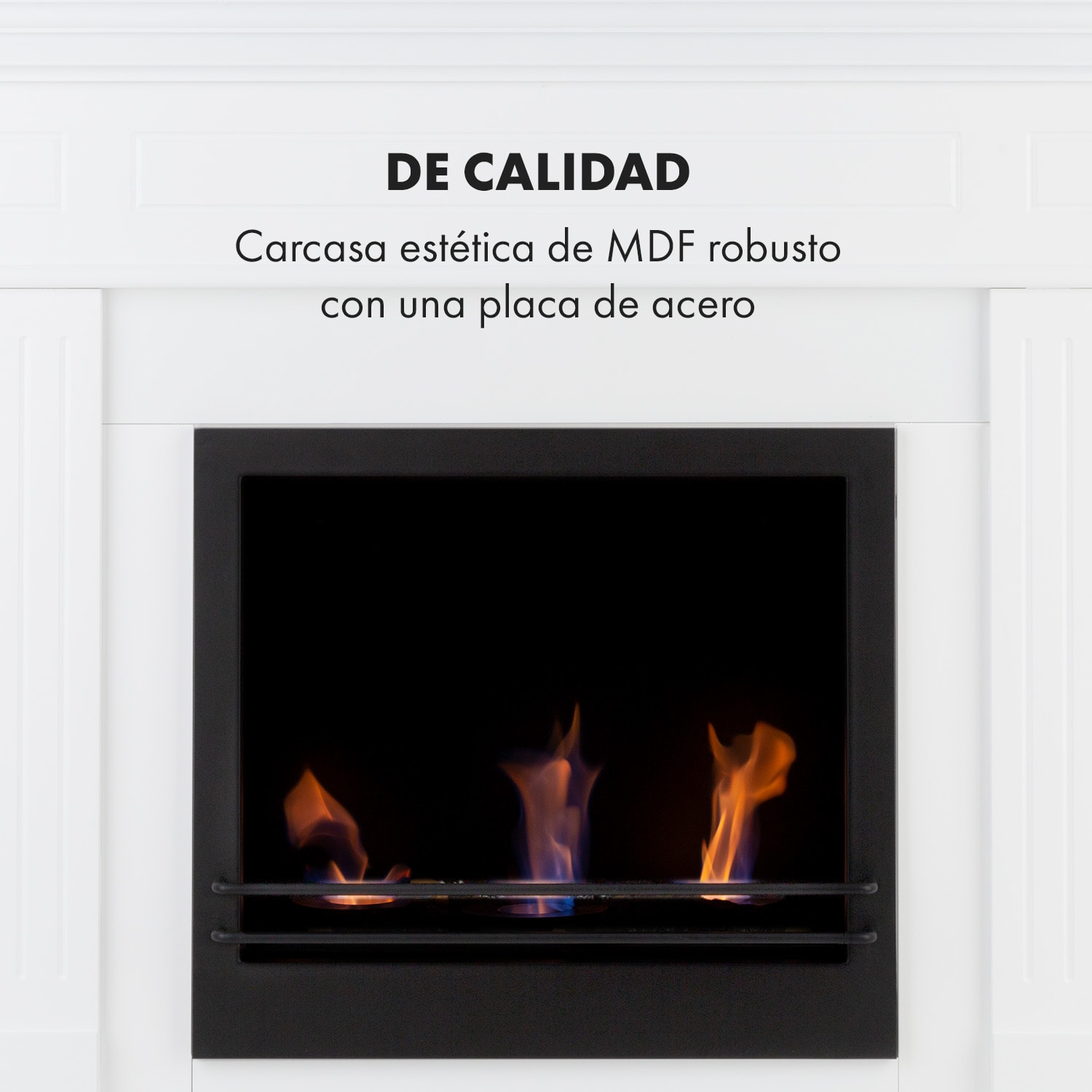 Chimenea de etanol Phantasma Manor 3,4 kW estilo campestre MDF 