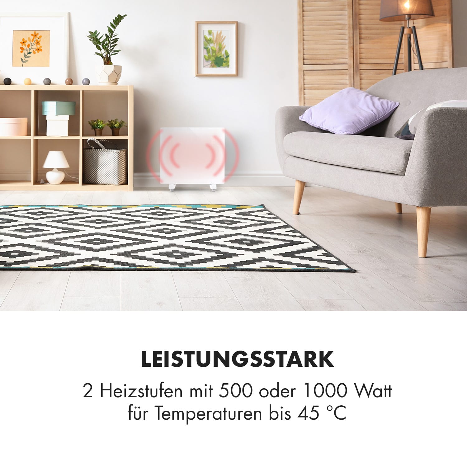 Bornholm Single Smart Konvektionsheizgerät 1000 W App-Steuerung Weiß