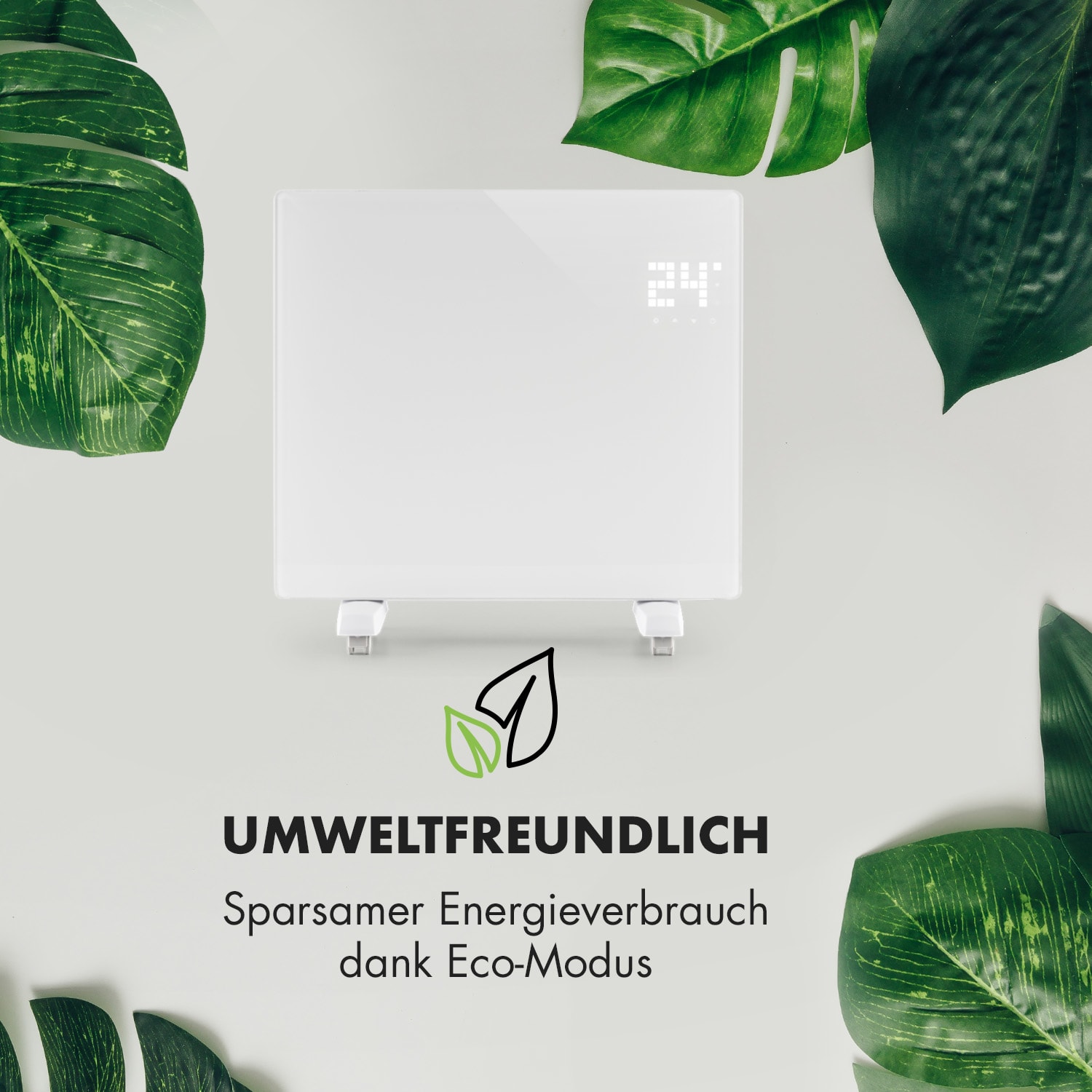 Bornholm Single Smart Konvektionsheizgerät 1000 W App-Steuerung Weiß