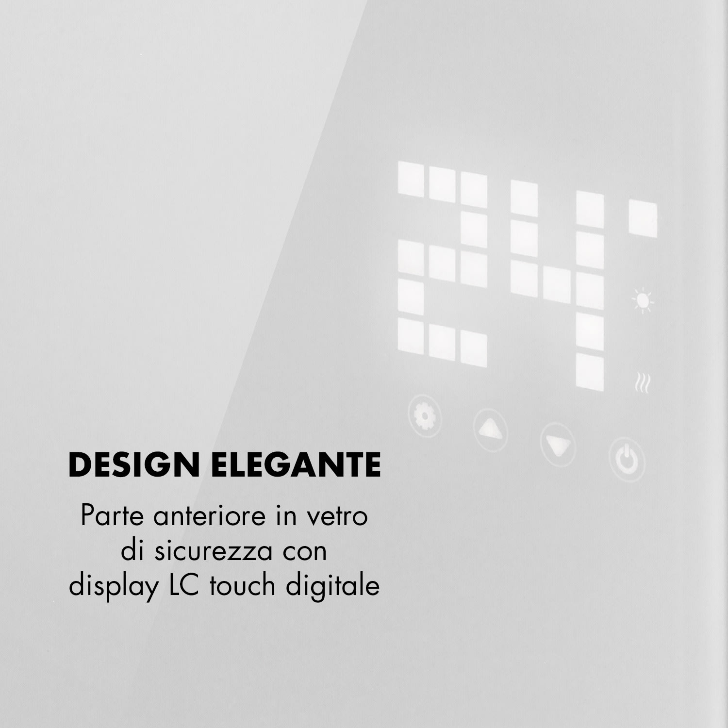 Bornholm Single Smart - Stufa a convezione, 1000 W, controllo tramite app 