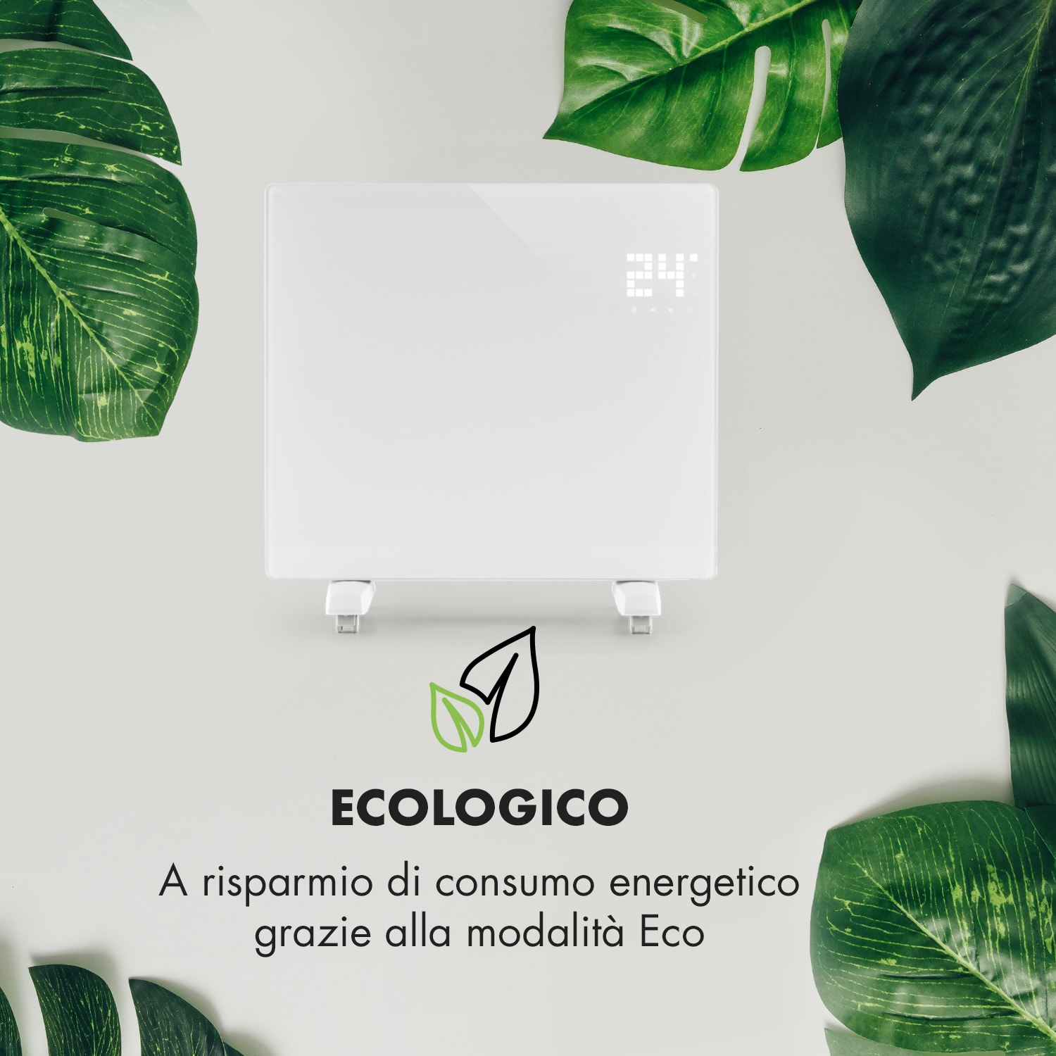 Bornholm Single Smart - Stufa a convezione, 1000 W, controllo tramite app 