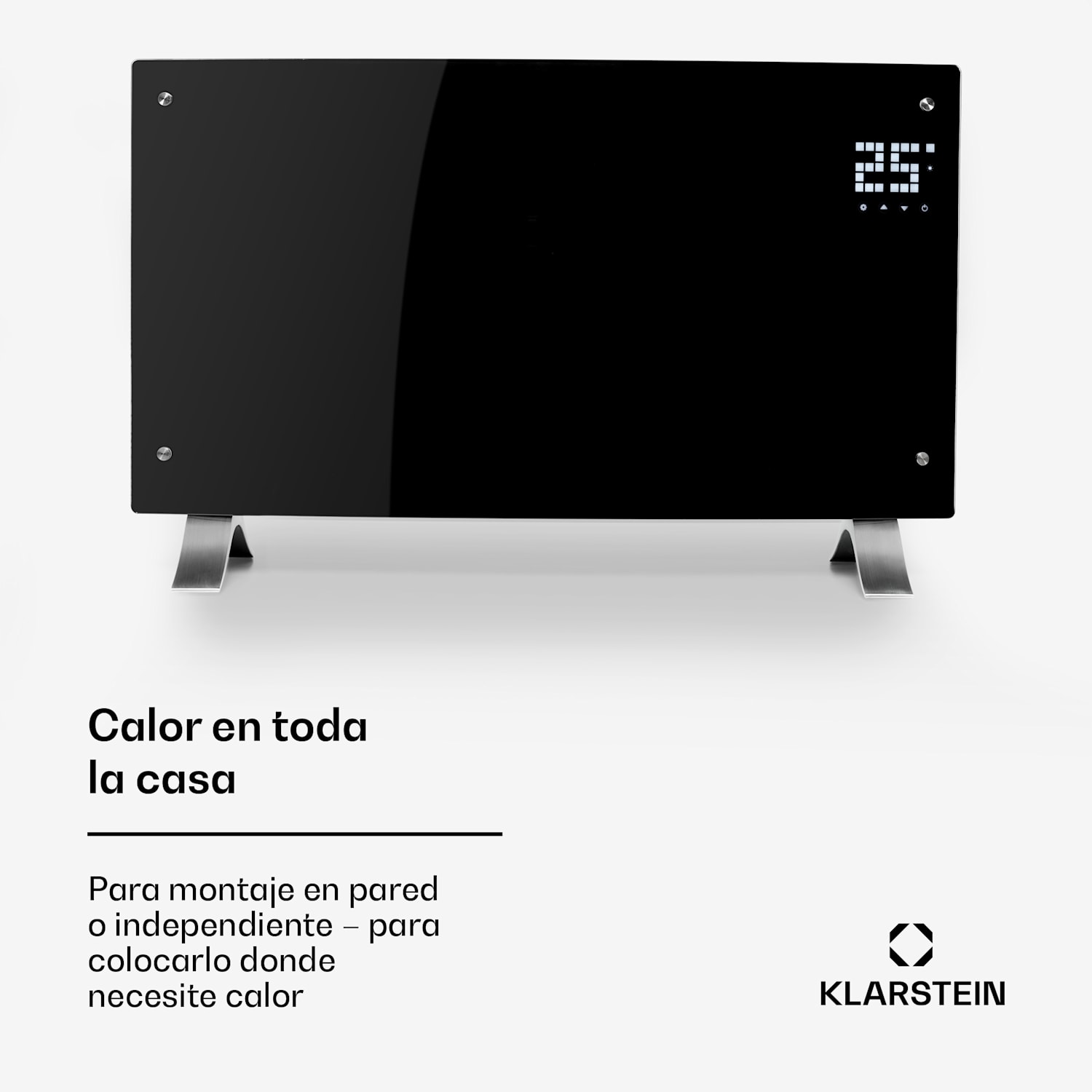 Bornholm Curved Smart Convector 2000W Control vía app Negro 