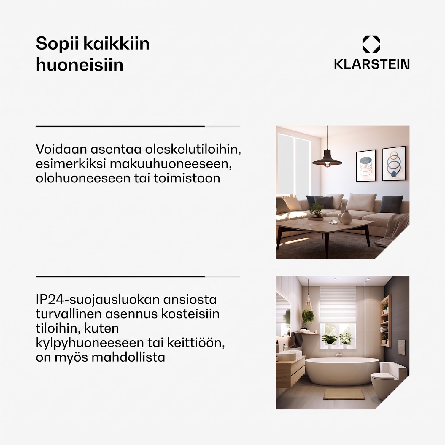 Bornholm Curved Smart -konvektorilämmitin 2000 W sovellushallinta ajastin Kyllä | Musta | Ei