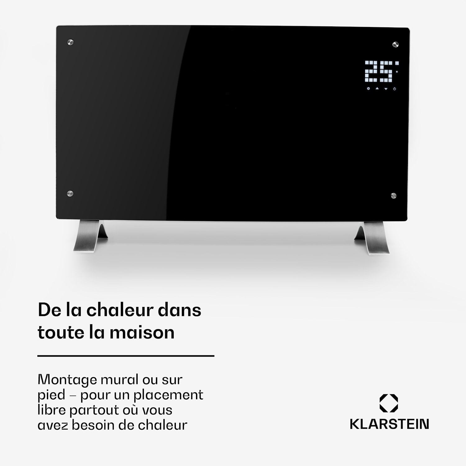 Bornholm Curved Smart convectieverwarming 2000 W app-bediening timer Ja | Zwart | 0