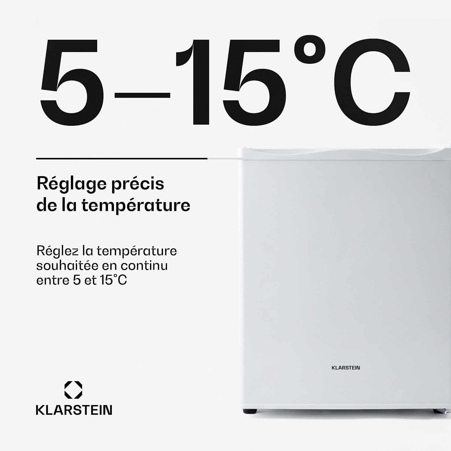 Happy Hour Minibar 5-15°C CEE G silencieux 23dB Éclairage LED 23 L | G | Blanc