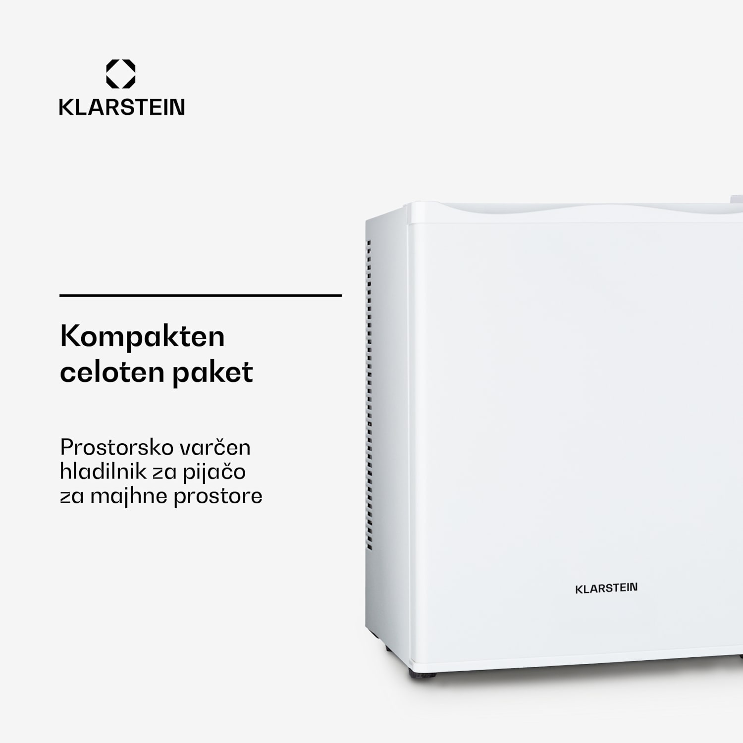 Happy Hour, minibar, 5-15 °C, EEK G, tiho delovanje 23 dB, LED-osvetlitev 23 Ltr | G | Bela