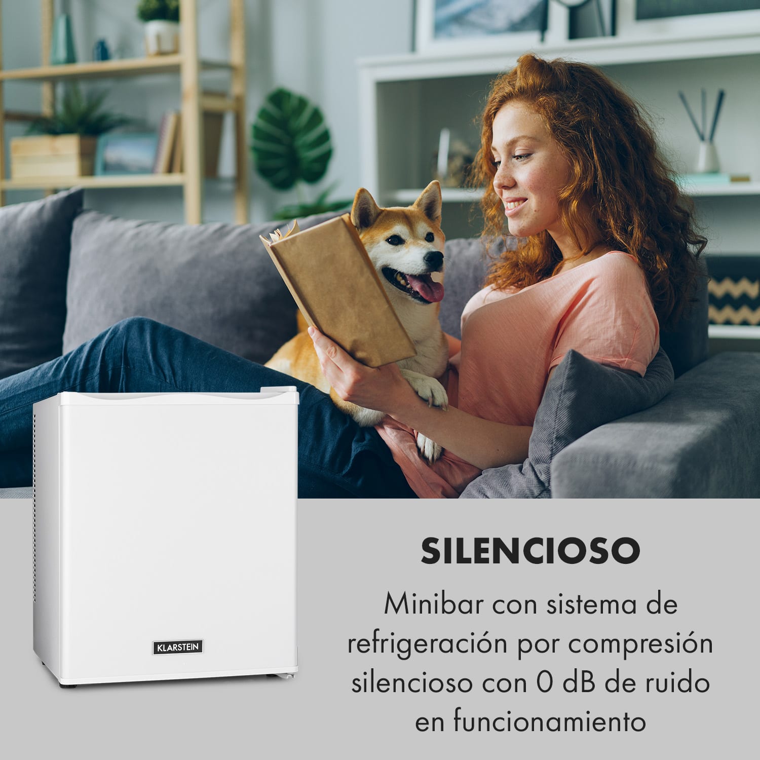 Happy Hour Minibar 5-15 °C clase de eficiencia energética G 25 dB luz LED 30 L | Blanco
