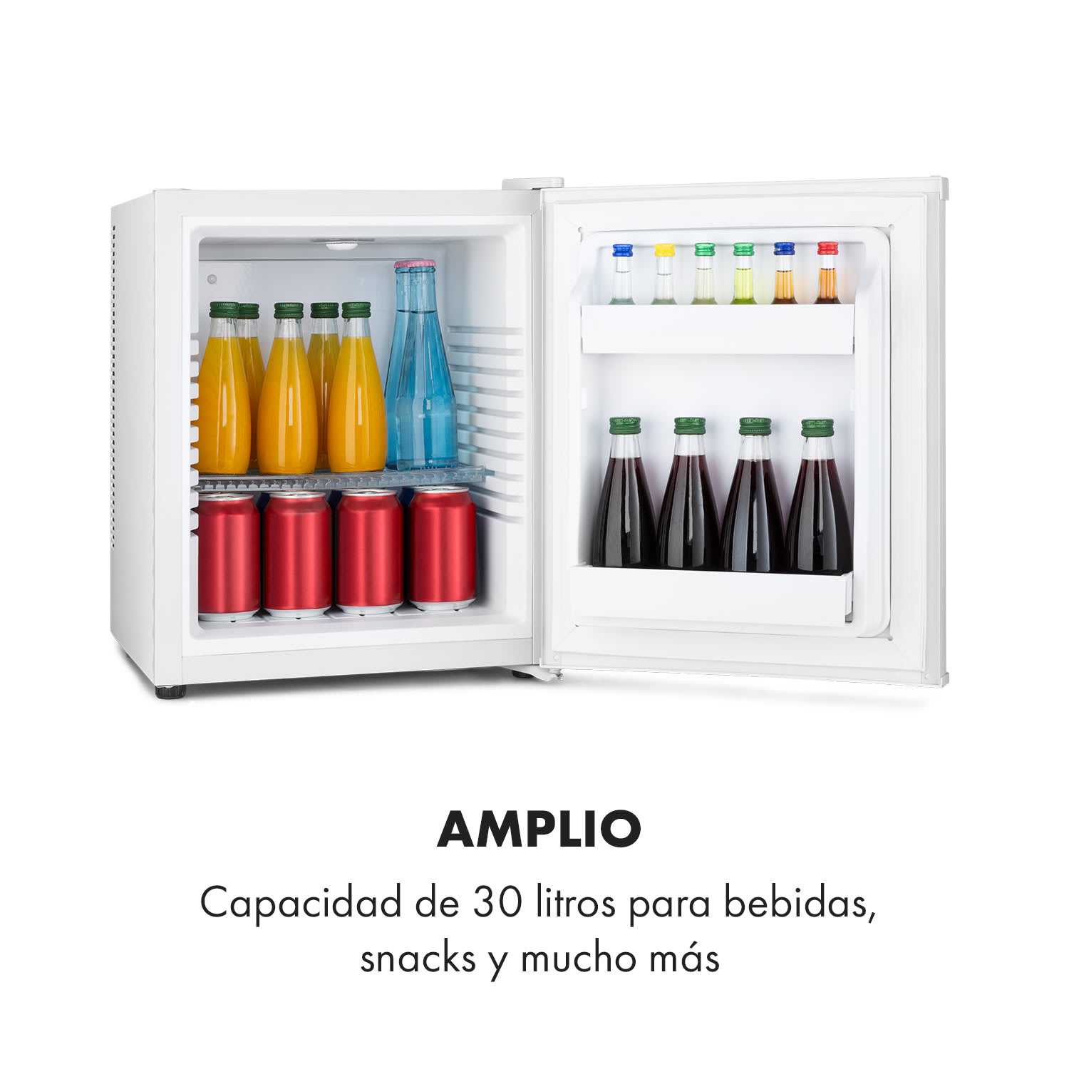 Happy Hour Minibar 5-15 °C clase de eficiencia energética G 25 dB luz LED 30 L | Blanco