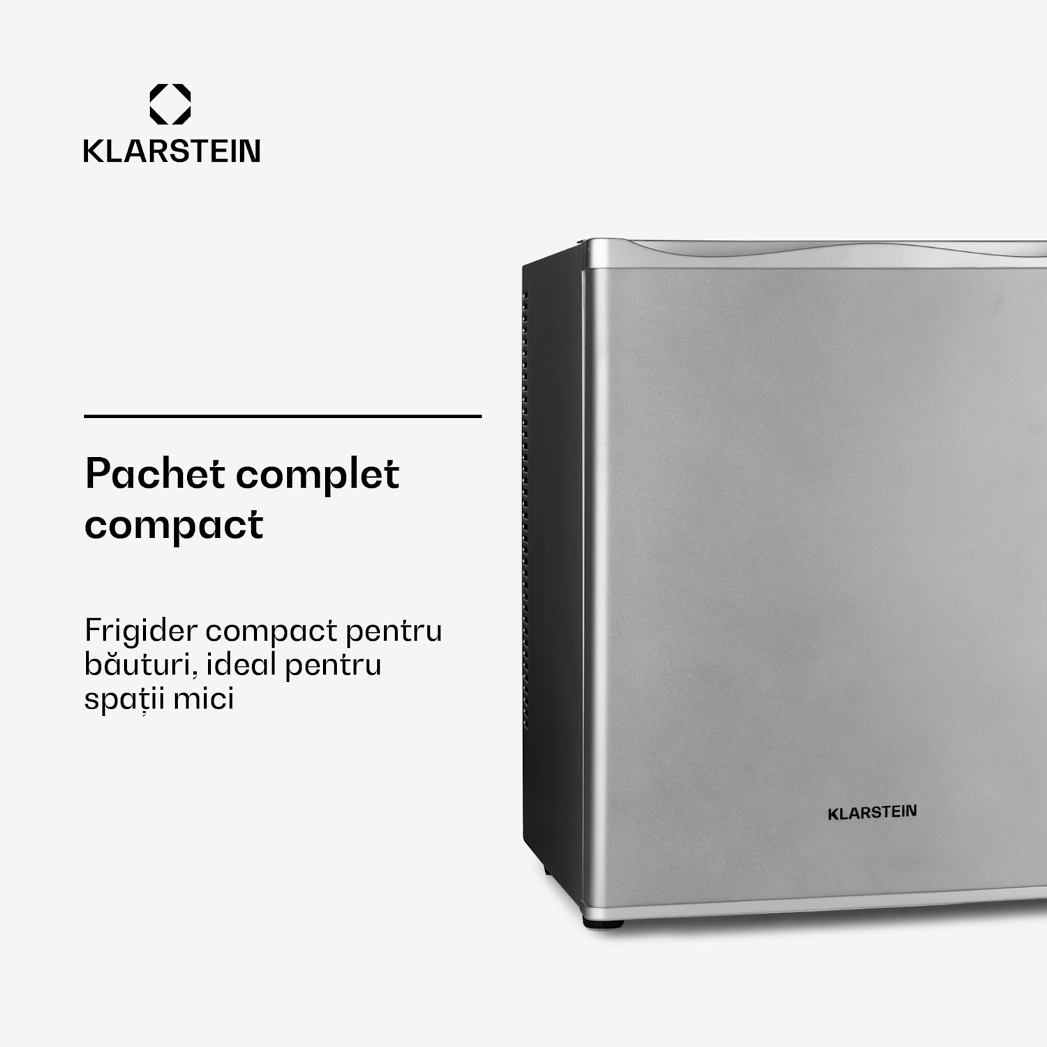 Happy Hour 30, minibar, 30 l, 5 - 15 °C, clasa energetică G, silențios, 25 dB, lumină LED, argintiu 56 Ltr | F | Argintiu