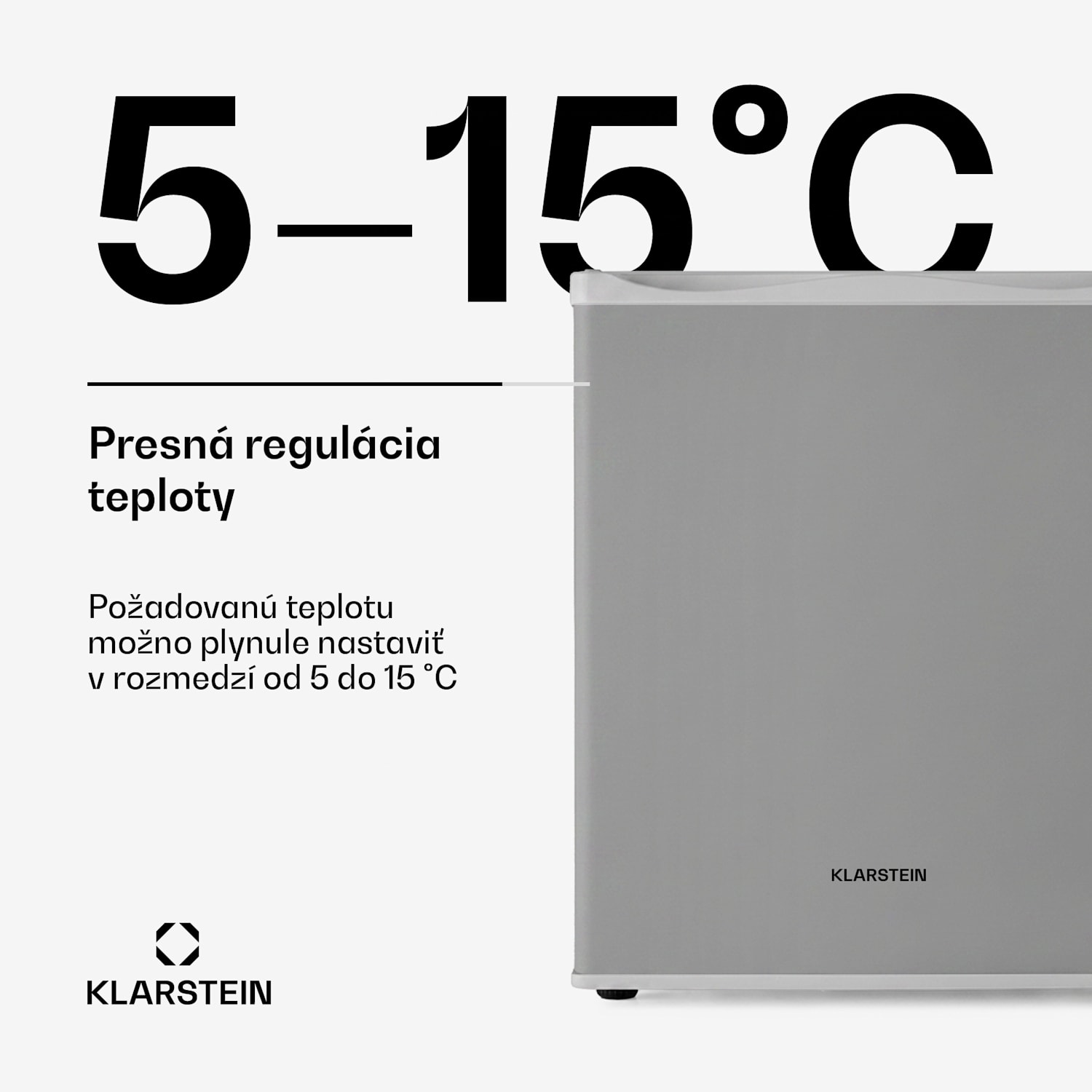 Happy Hour 30, minibar, 30 l, 5-15°C, energet. trieda G, tichý, 25 dB, LED svetlo, biely 56 Ltr | F | Strieborná