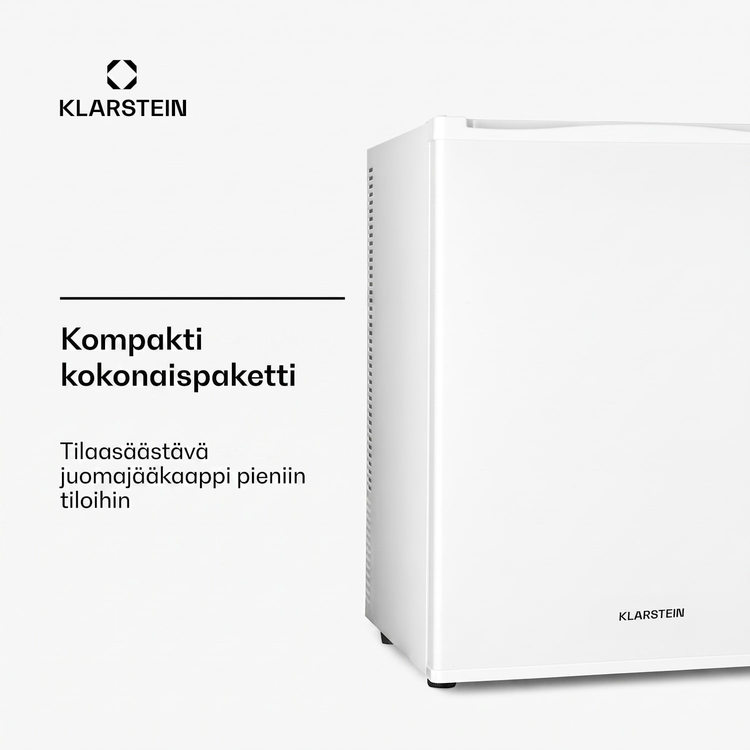Klarstein Happy Hour minibaari 40 l 5-15 °C 23 dB LED-valo 40 L | G | Valkoinen