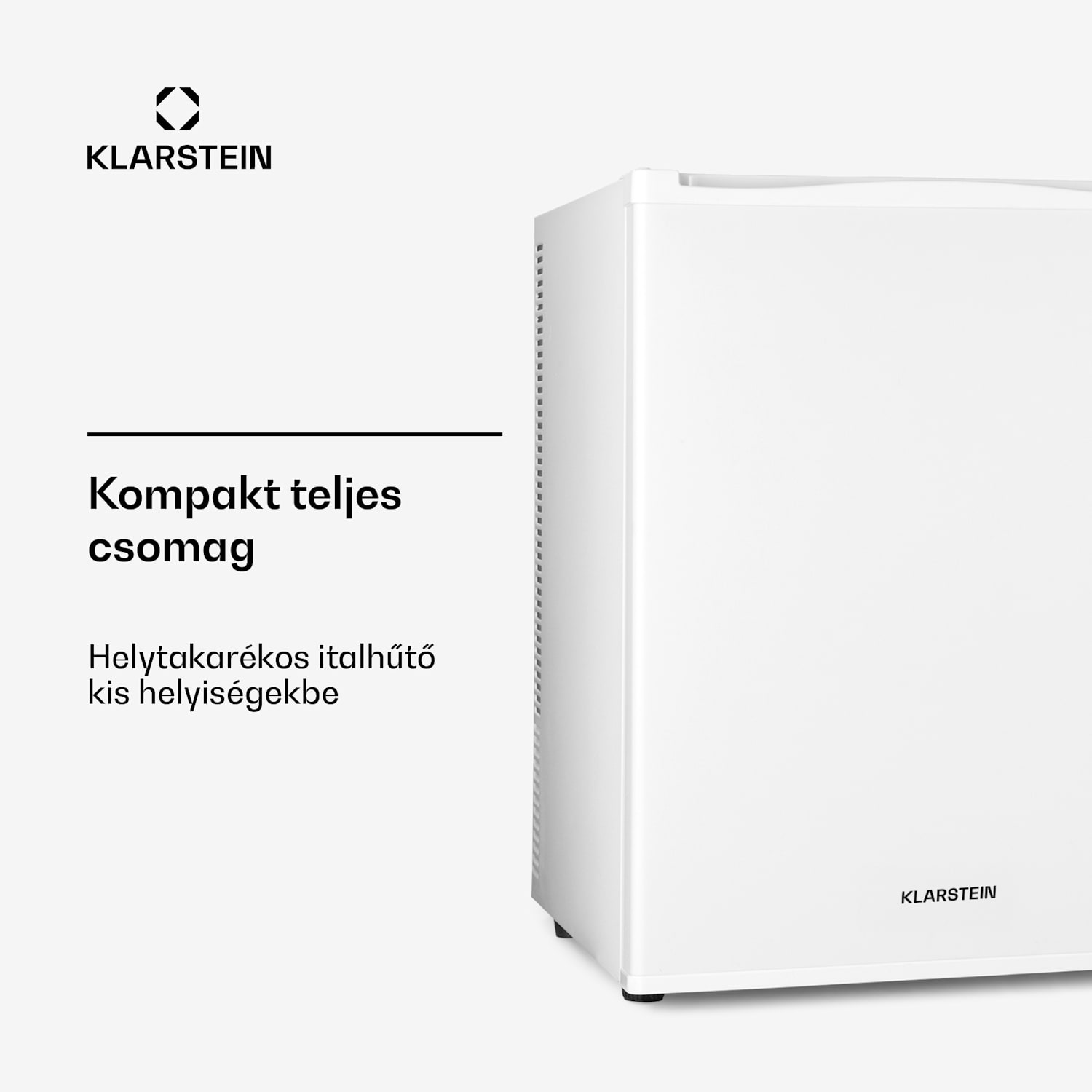 Happy Hour 40, mini hűtőszekrény, 40 liter, 5 -15°C, csendes, 23dB, LED világítás, fehér 40 Ltr | G | Fehér