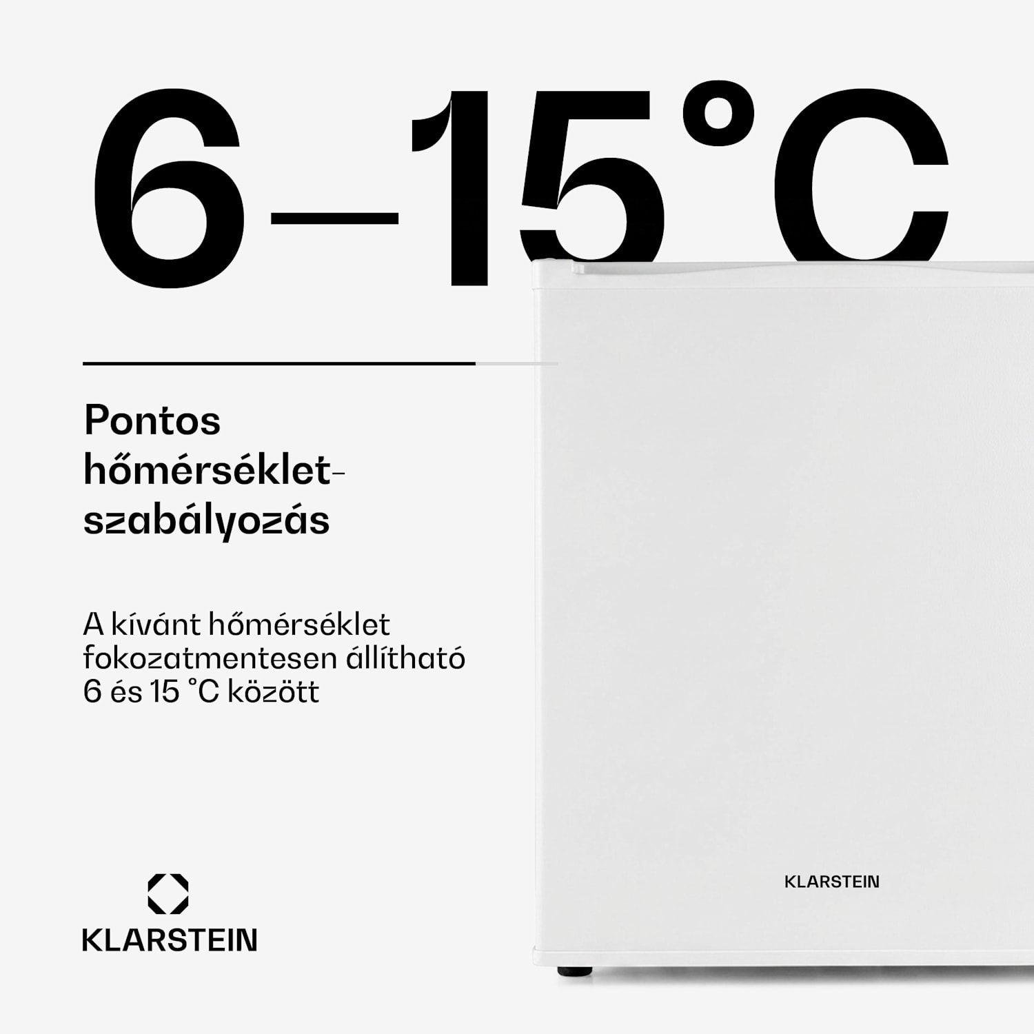Happy Hour 40, mini hűtőszekrény, 40 liter, 5 -15°C, csendes, 23dB, LED világítás, fehér 40 Ltr | G | Fehér