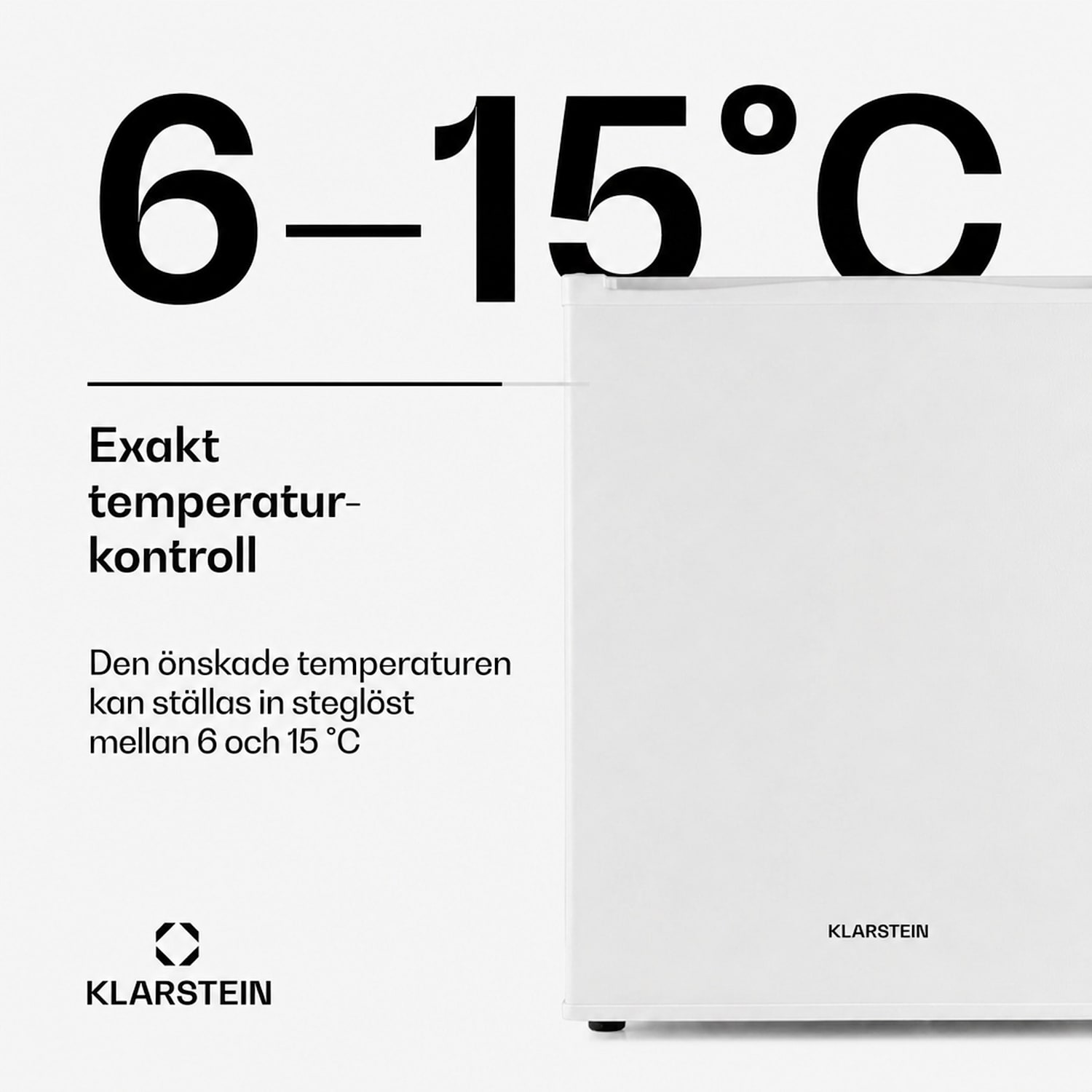Klarsteins minibar Happy Hour 40 l 5-15 °C 23 dB LED-lampa 