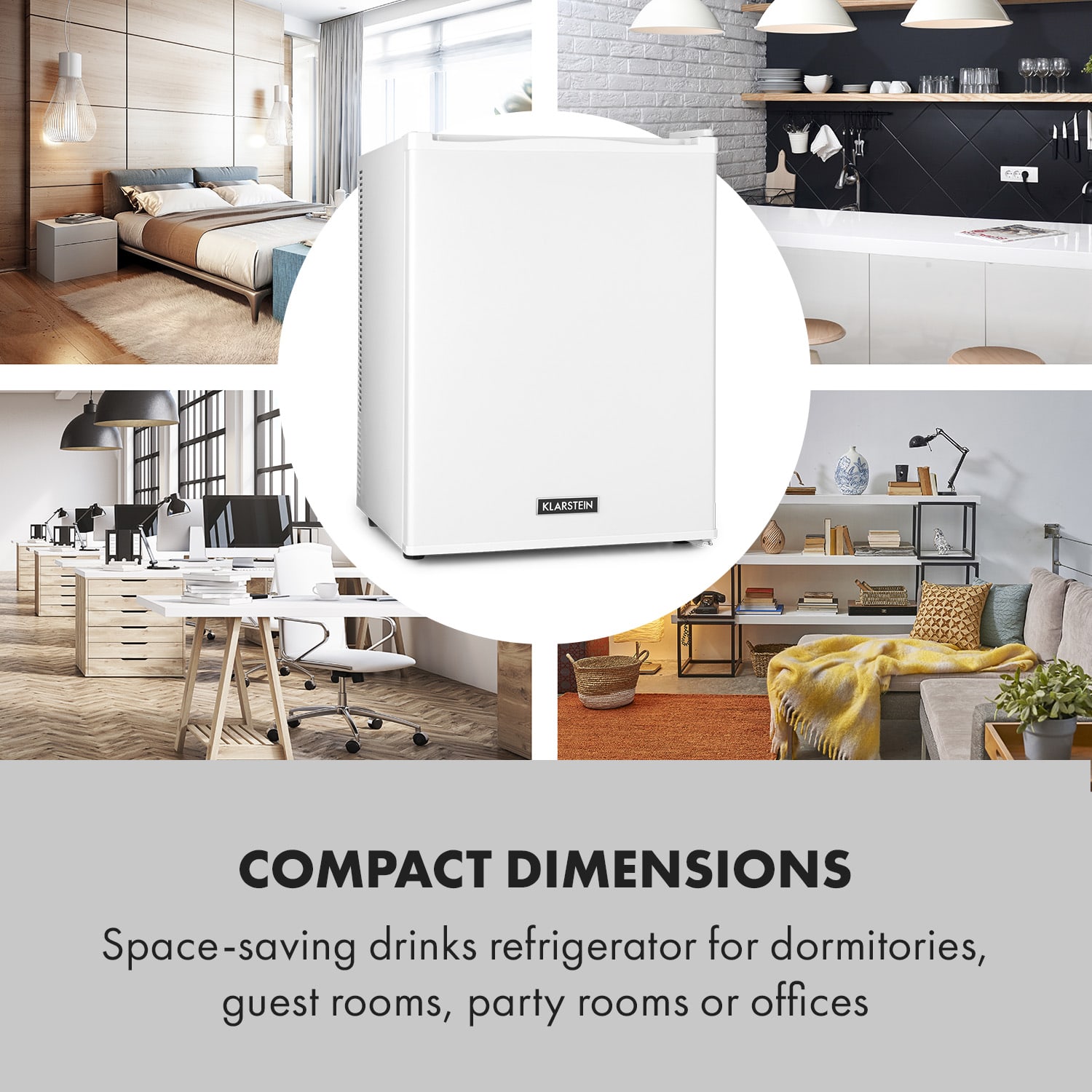 Happy Hour Minibar 40L 5-15°C 23 dB de luz LED 40 L | Branco